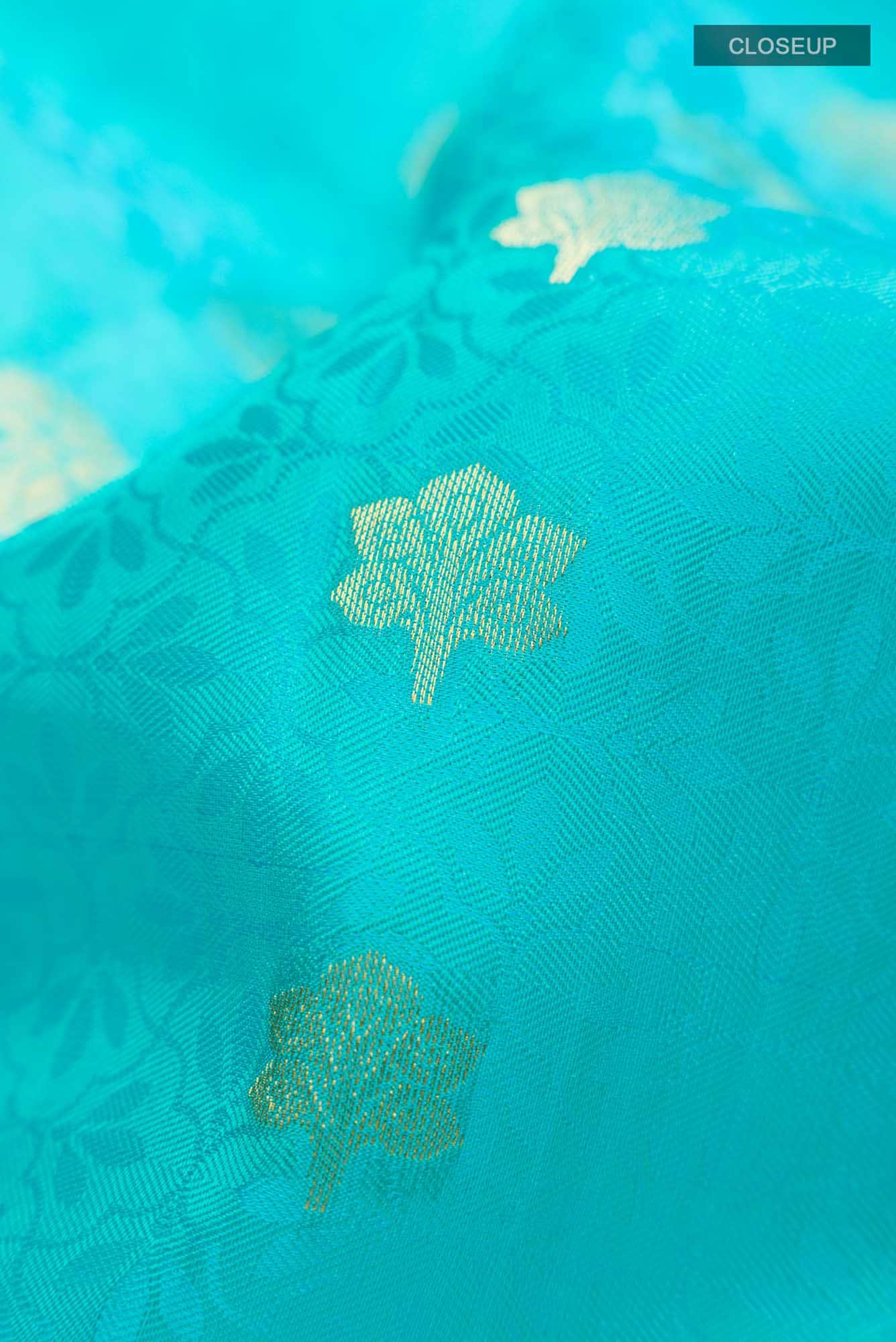 Blue Kanchipuram Silk Saree