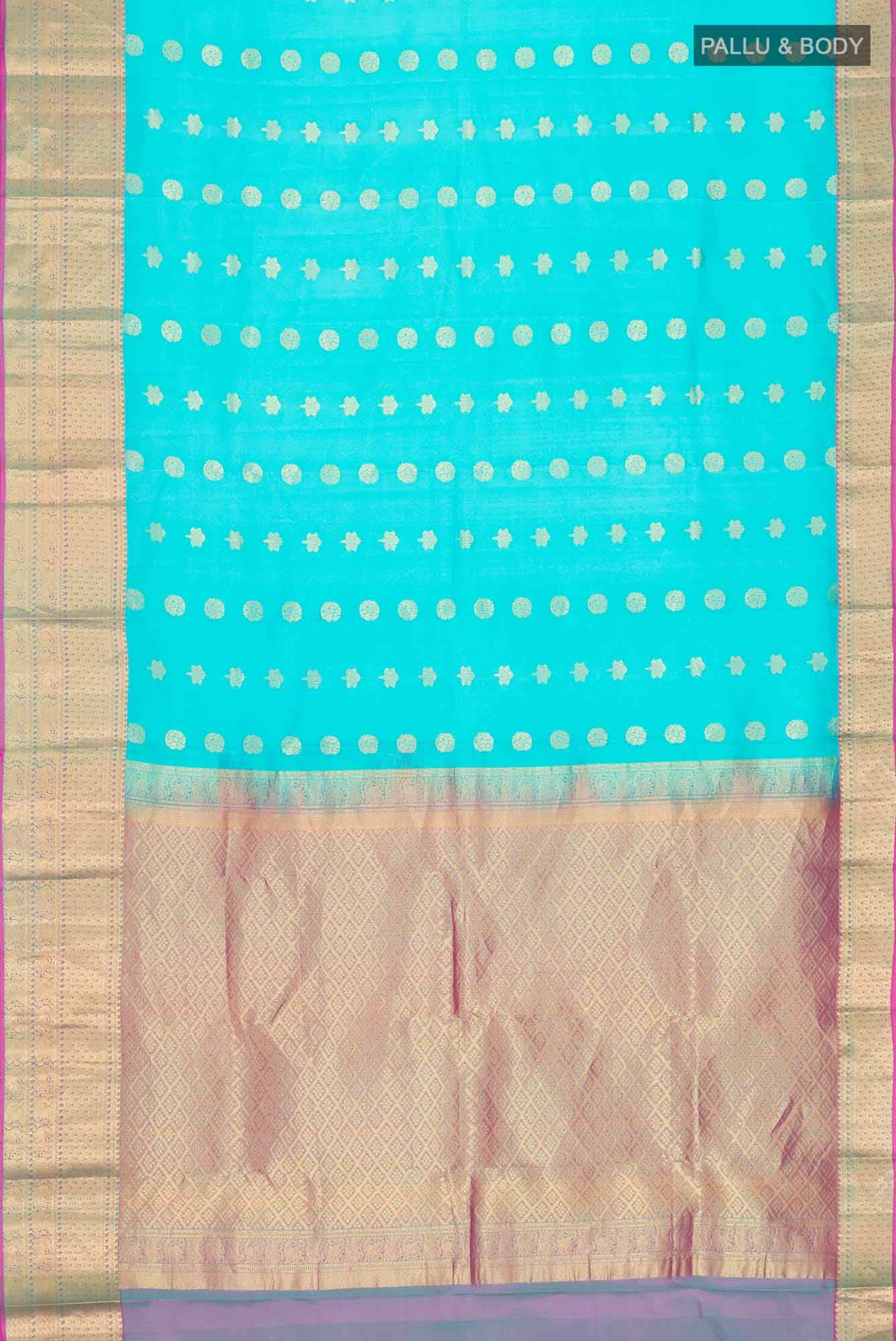 Blue Kanchipuram Silk Saree