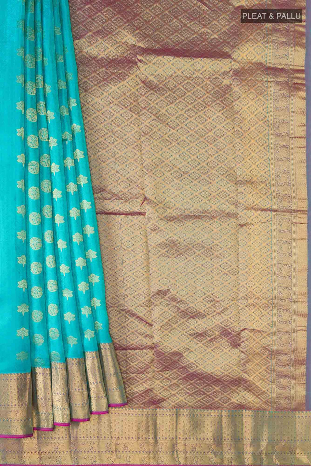 Blue Kanchipuram Silk Saree