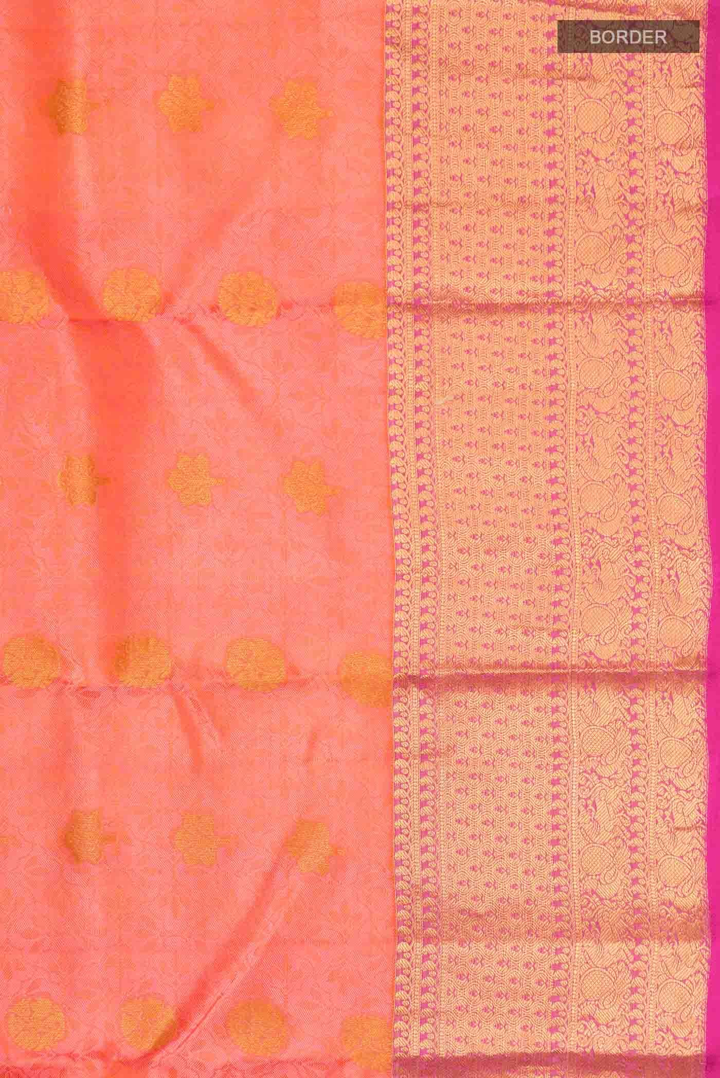 Pink Kanchipuram Silk Saree