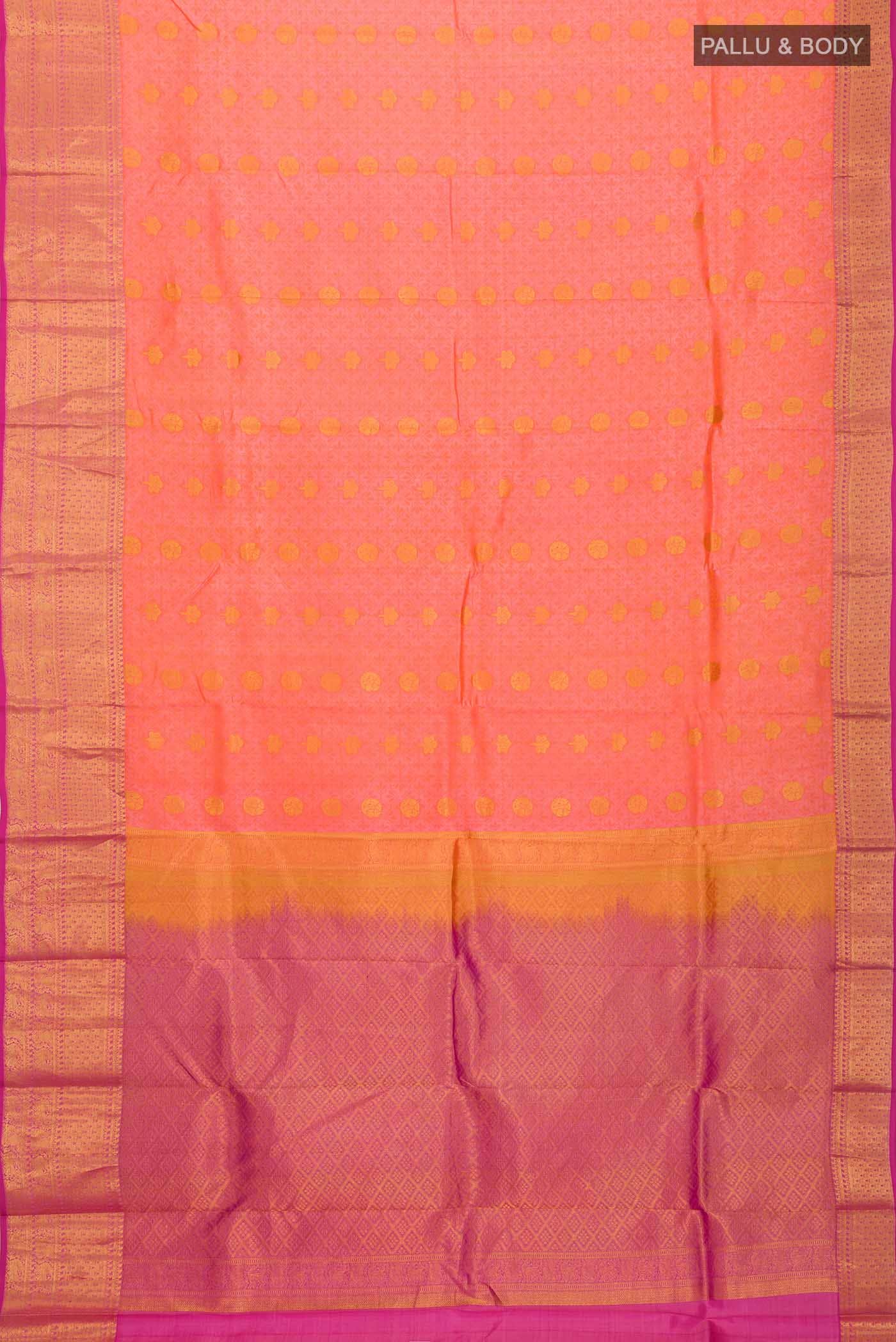 Pink Kanchipuram Silk Saree