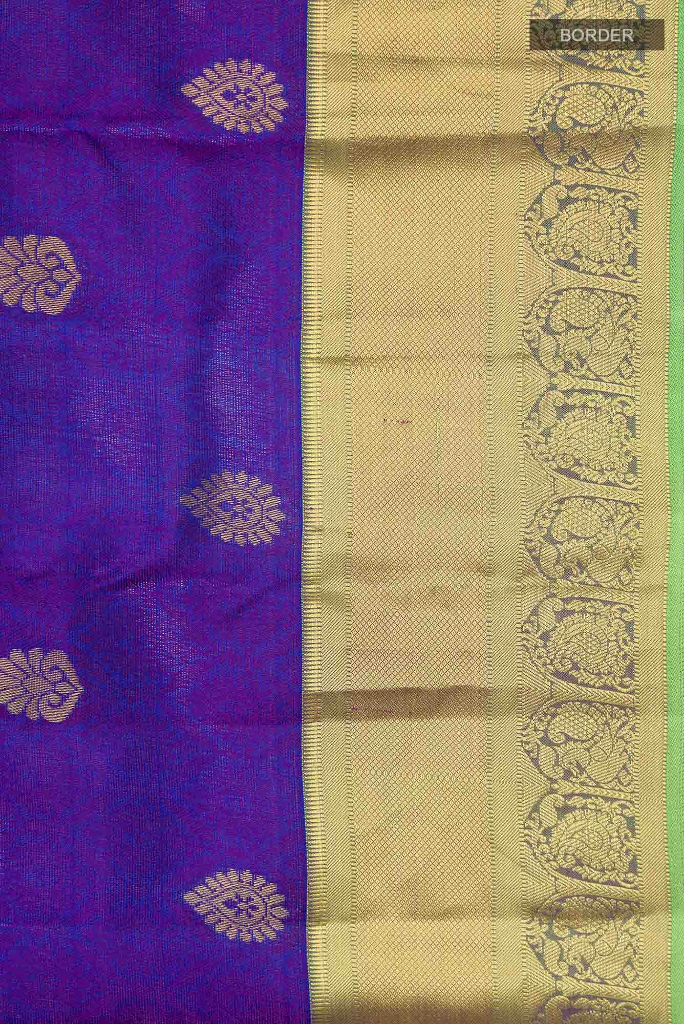 Blue Kanchipuram Silk Saree