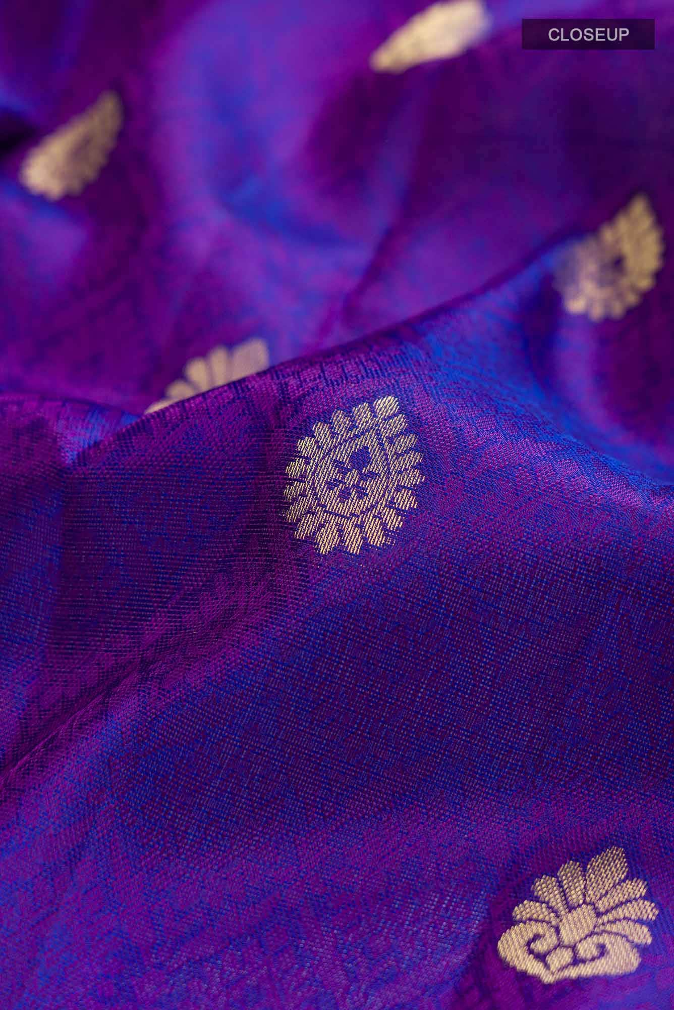 Blue Kanchipuram Silk Saree