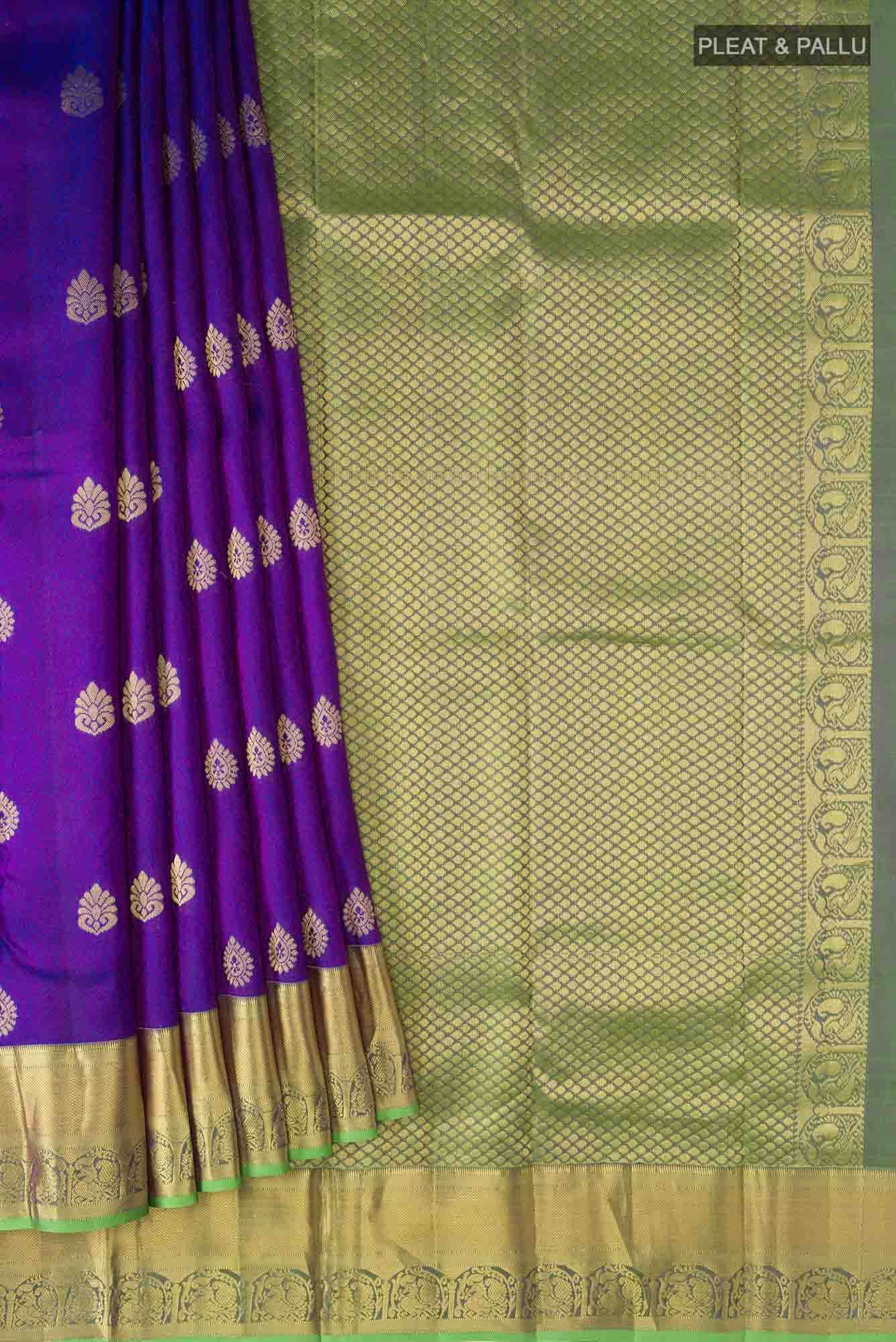 Blue Kanchipuram Silk Saree