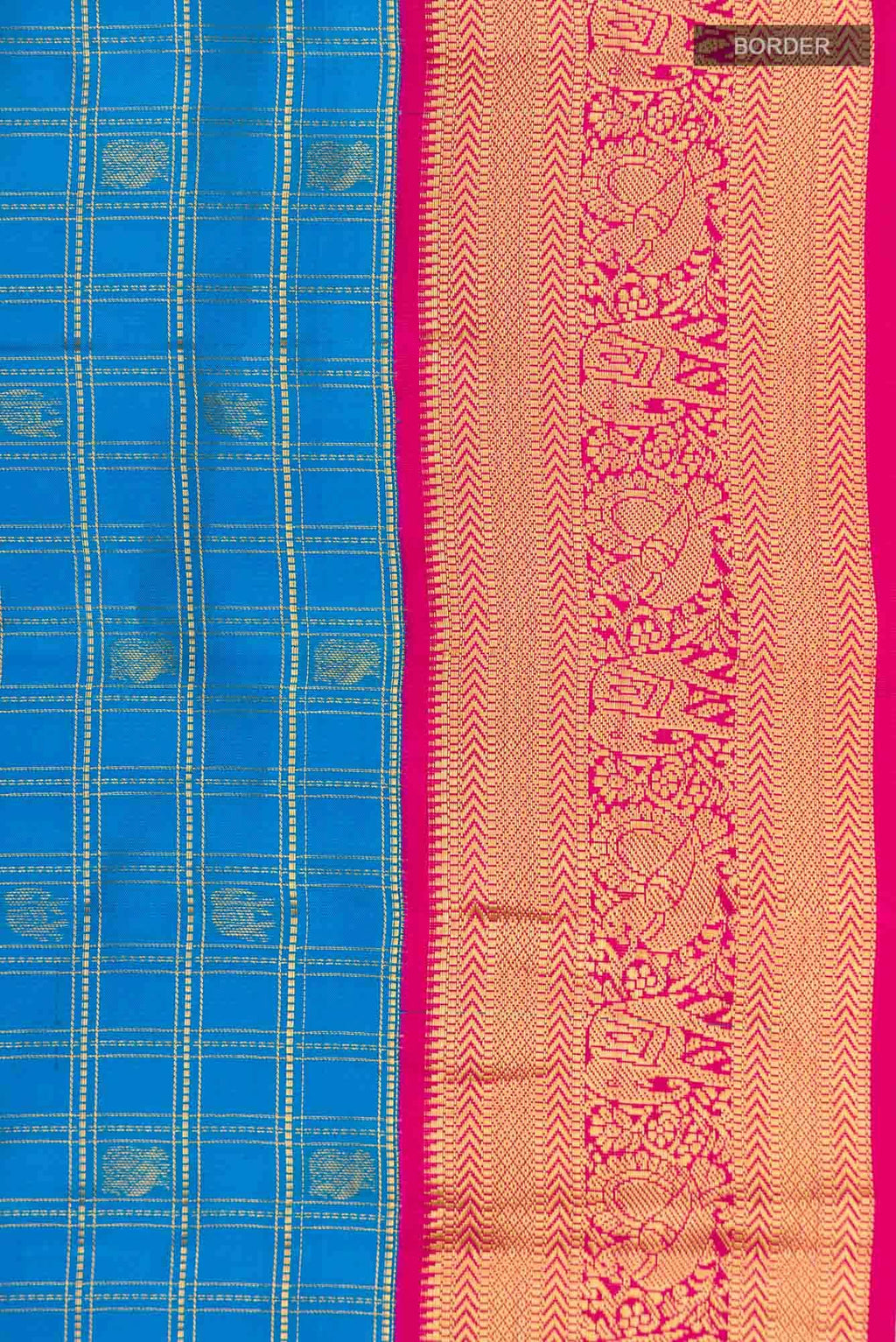 Blue Kanchipuram Silk Saree