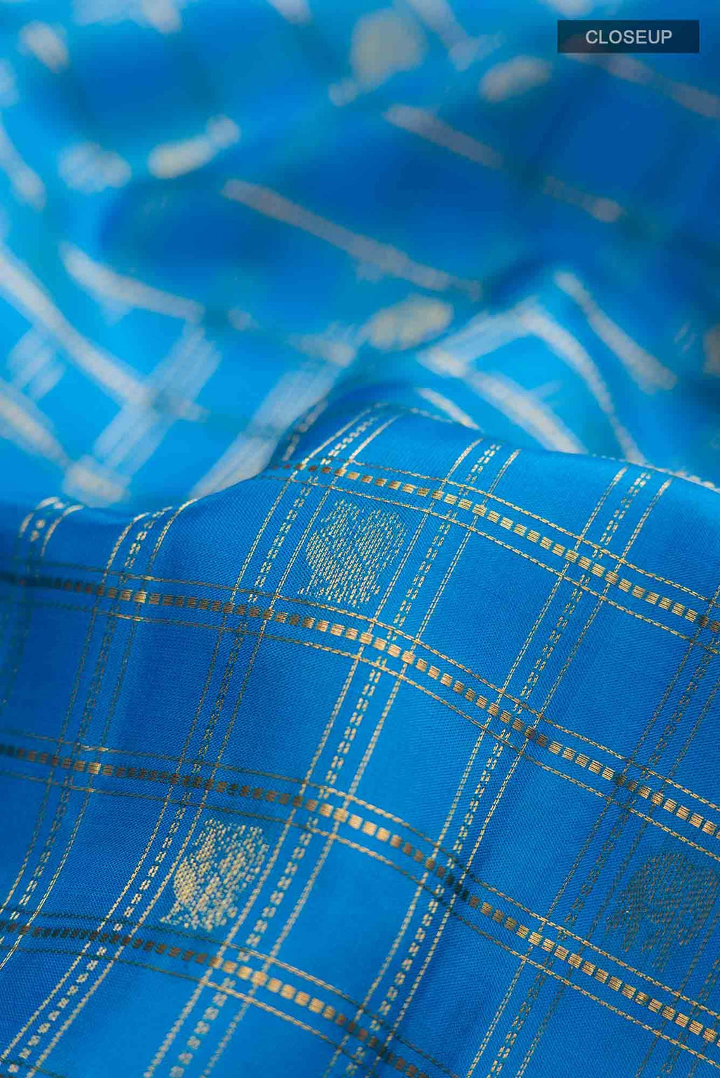 Blue Kanchipuram Silk Saree