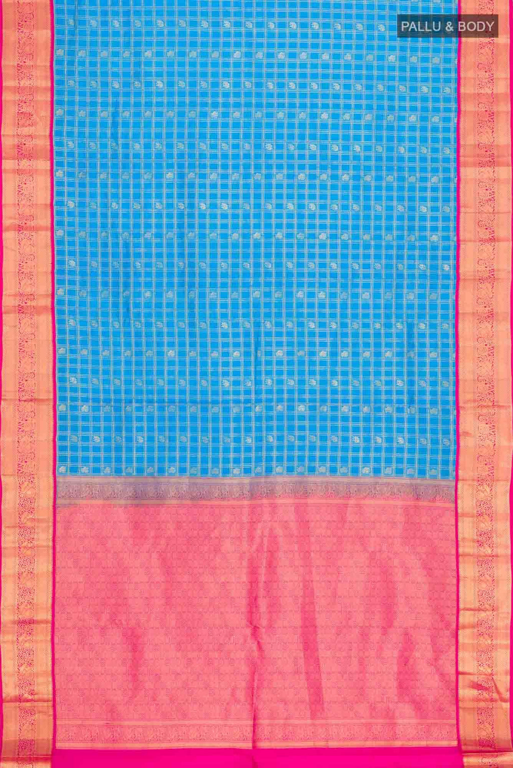 Blue Kanchipuram Silk Saree