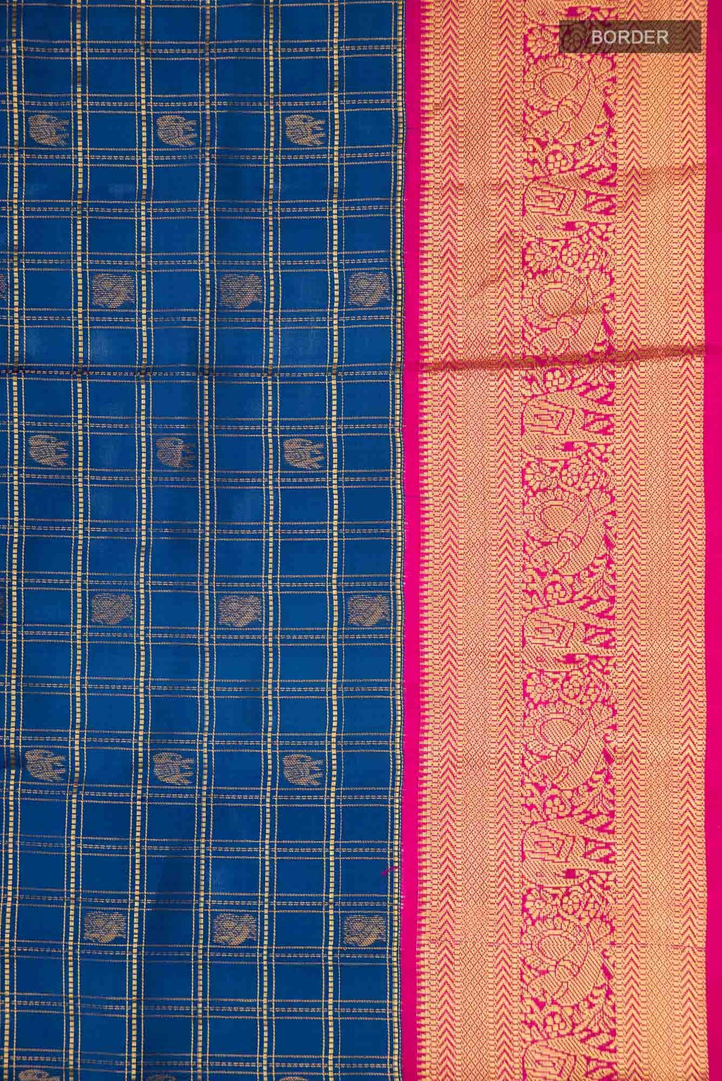 Blue Kanchipuram Silk Saree