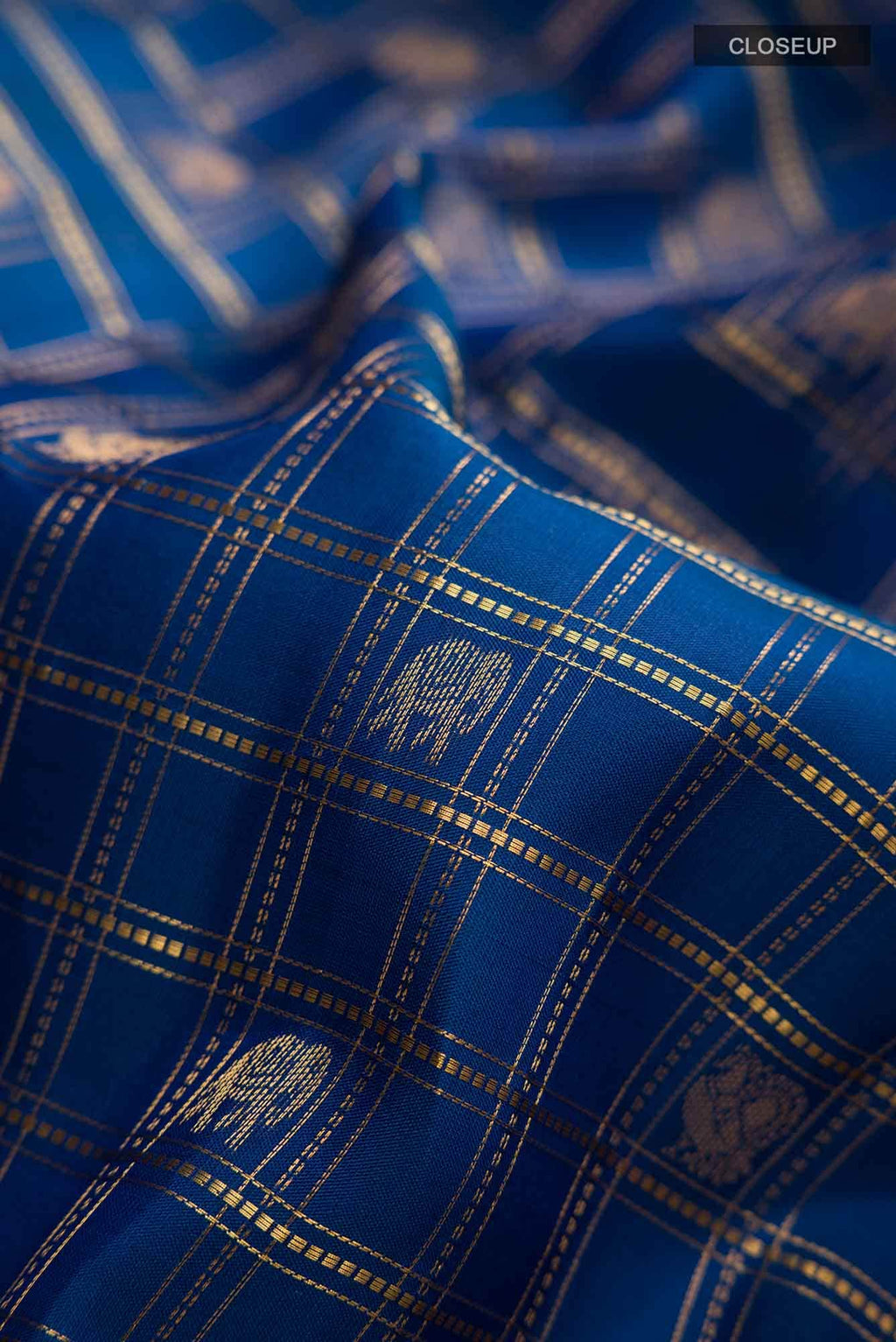 Blue Kanchipuram Silk Saree