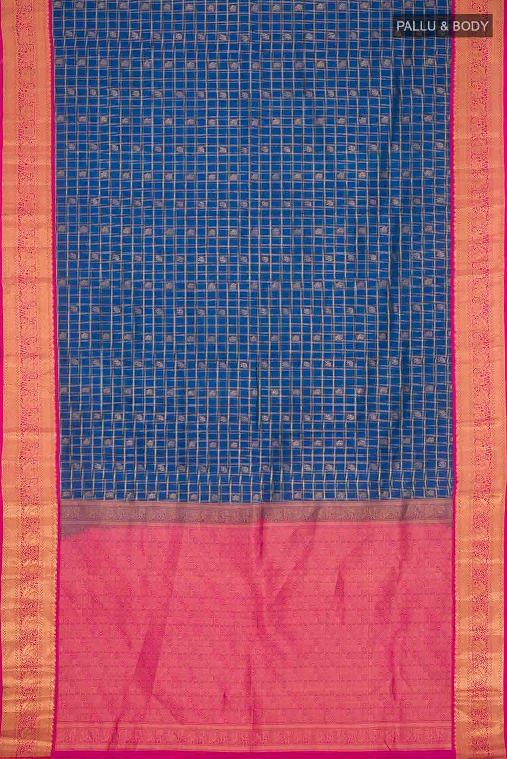 Blue Kanchipuram Silk Saree