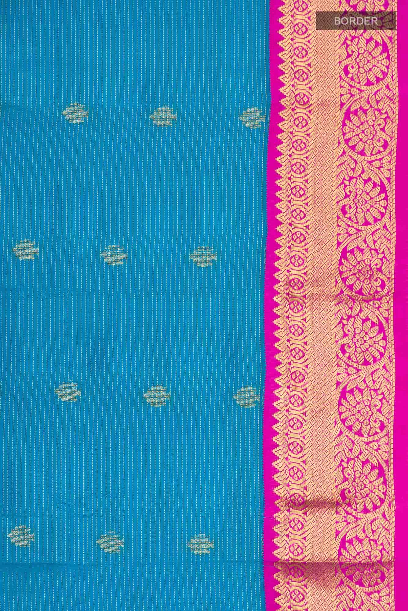 Blue Kanchipuram Silk Saree