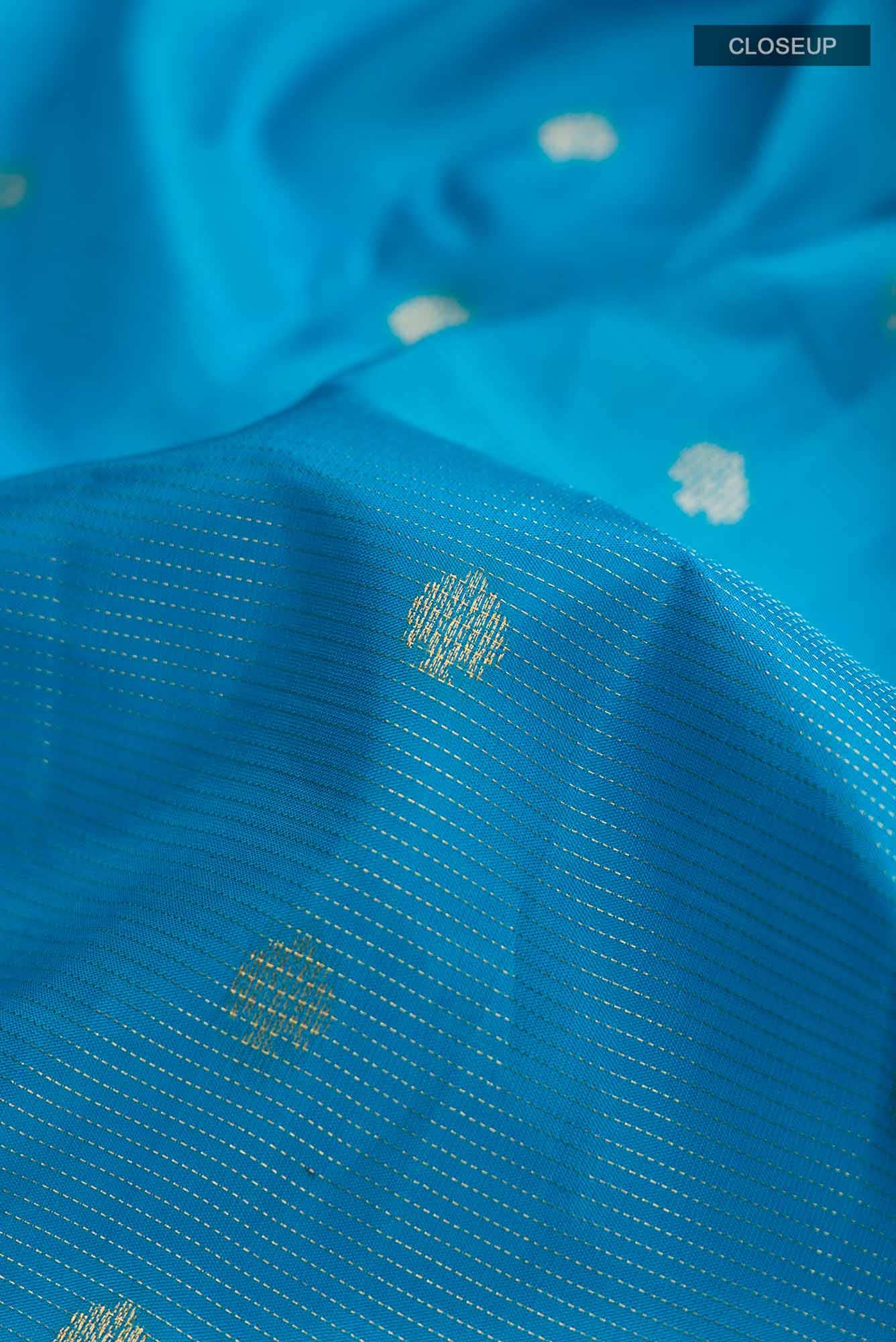 Blue Kanchipuram Silk Saree