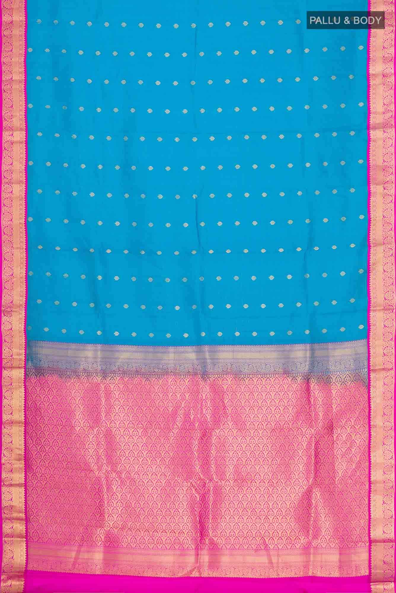 Blue Kanchipuram Silk Saree