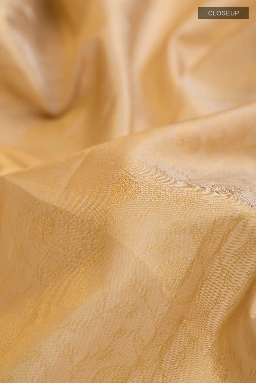 Beige Kanchipuram Silk Saree