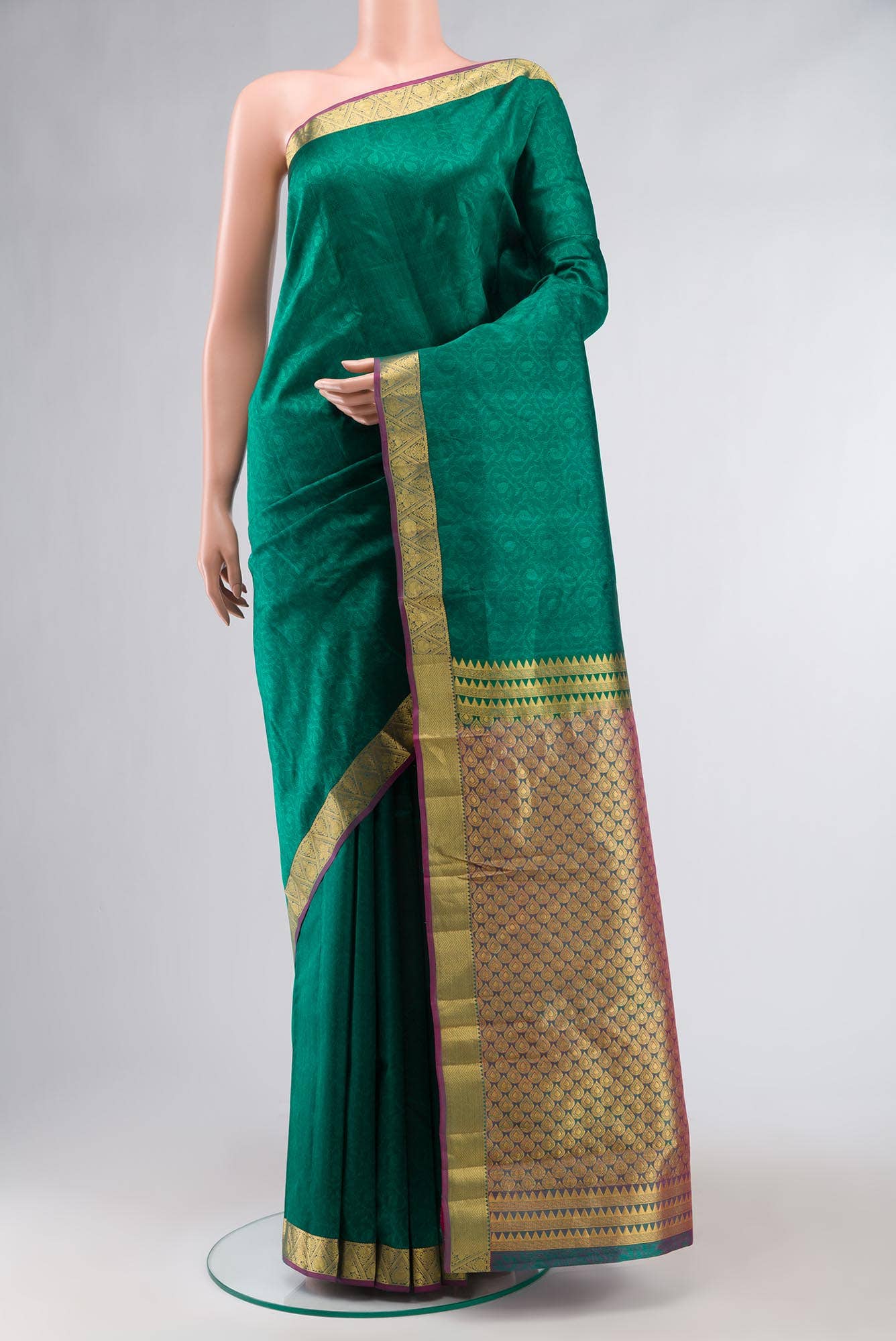 Green Kanchipuram Silk Saree