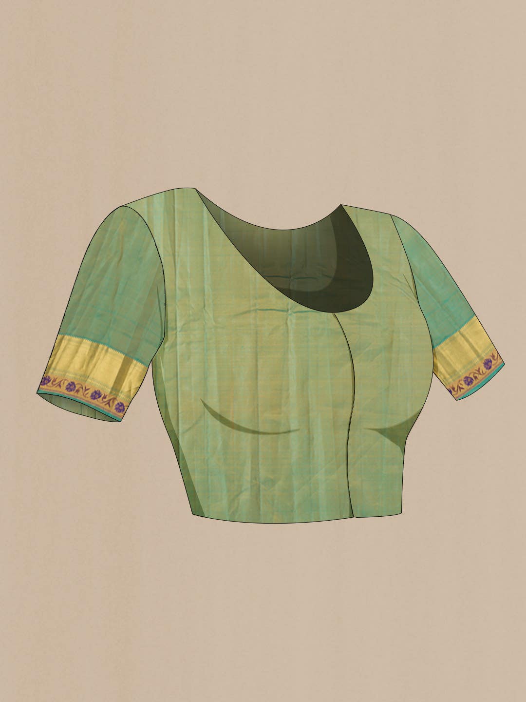 Yellow Kanchipuram Silk Saree