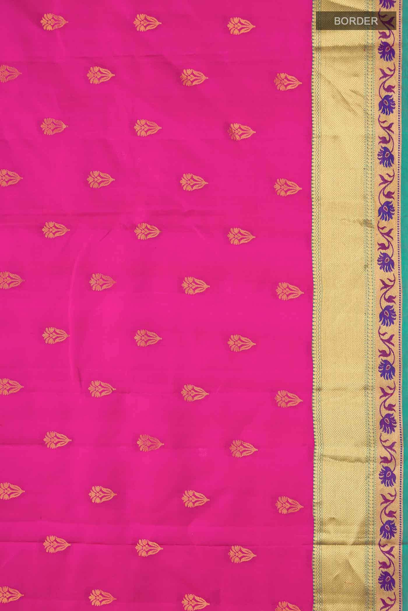 Pink Kanchipuram Silk Saree