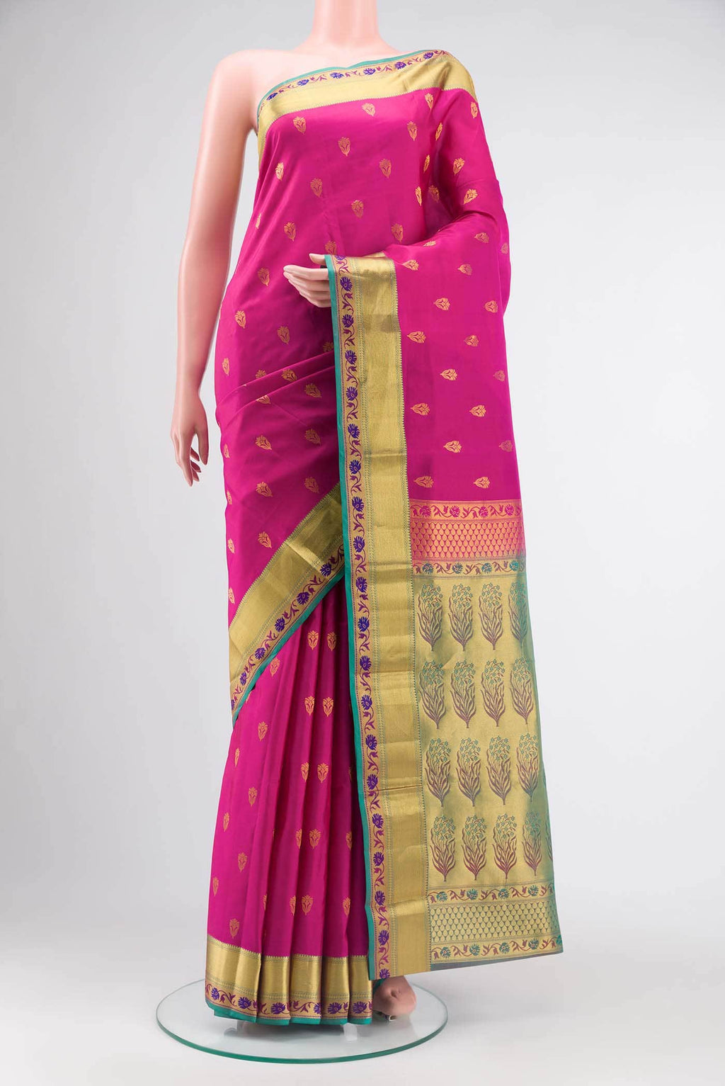 Pink Kanchipuram Silk Saree