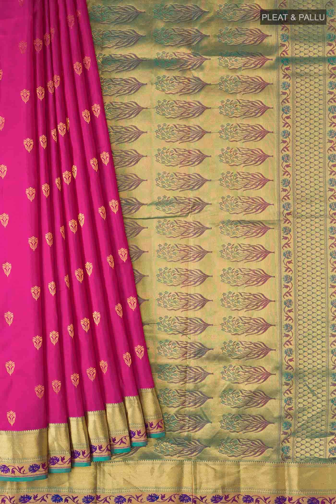 Pink Kanchipuram Silk Saree