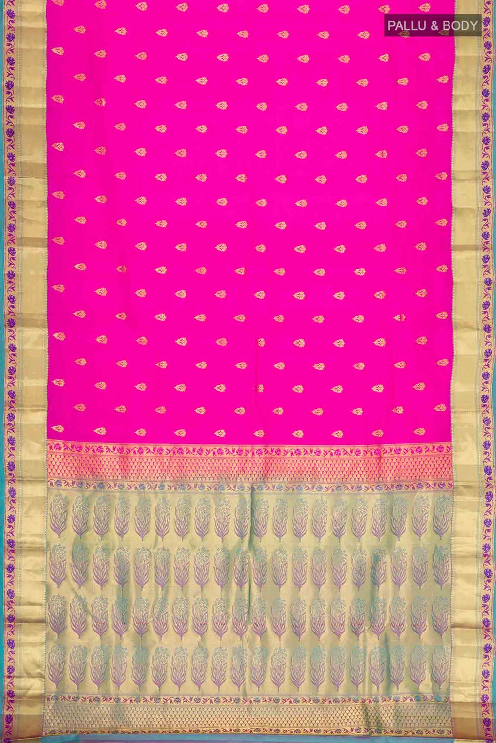 Pink Kanchipuram Silk Saree