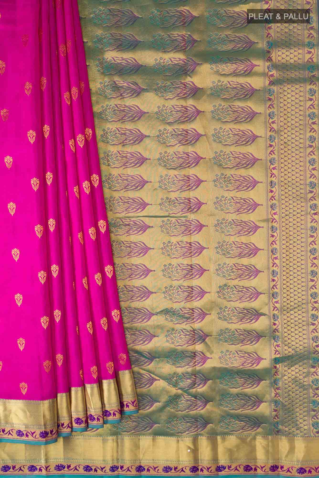 Pink Kanchipuram Silk Saree