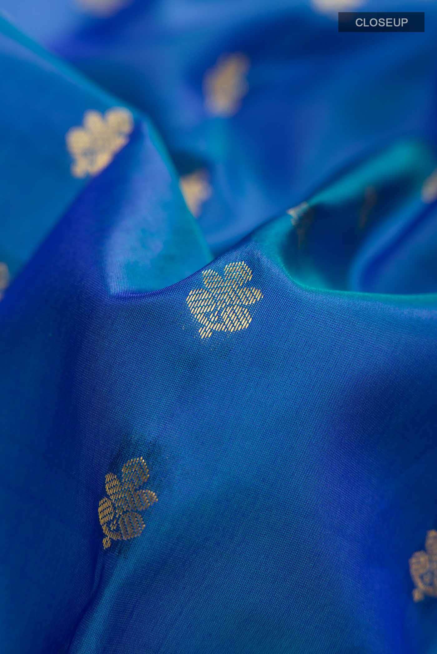 Blue Kanchipuram Silk Saree