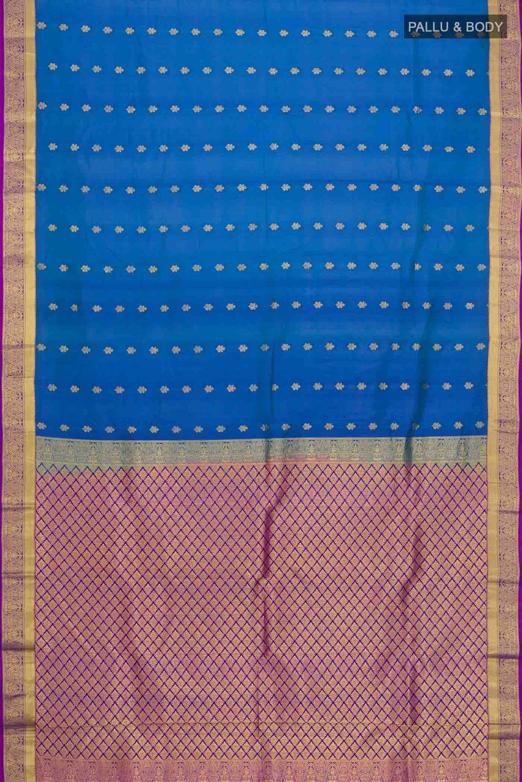 Blue Kanchipuram Silk Saree