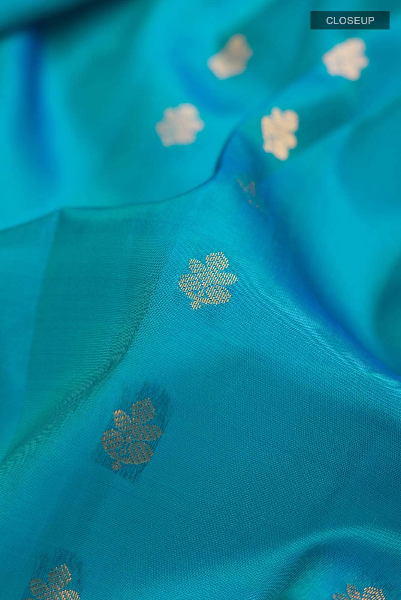 Blue Kanchipuram Silk Saree