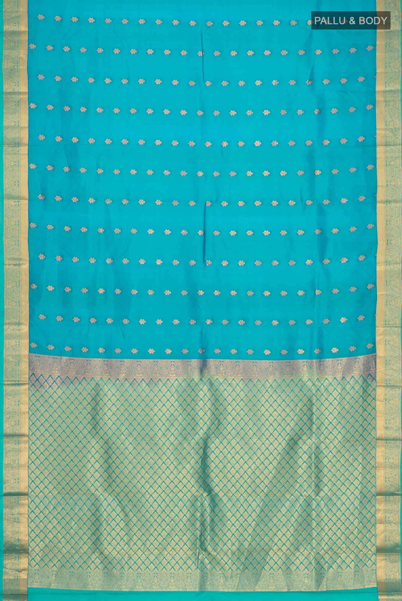 Blue Kanchipuram Silk Saree