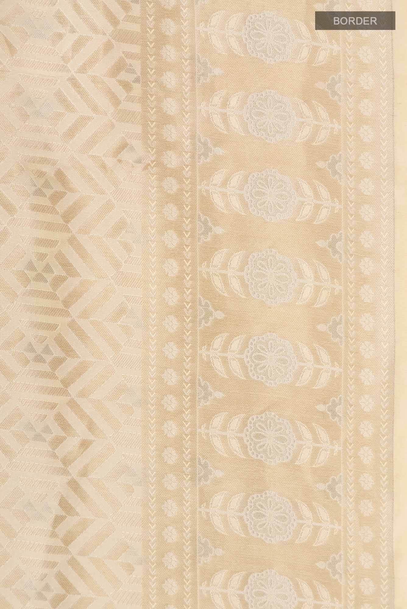 Beige Soft Silk Saree