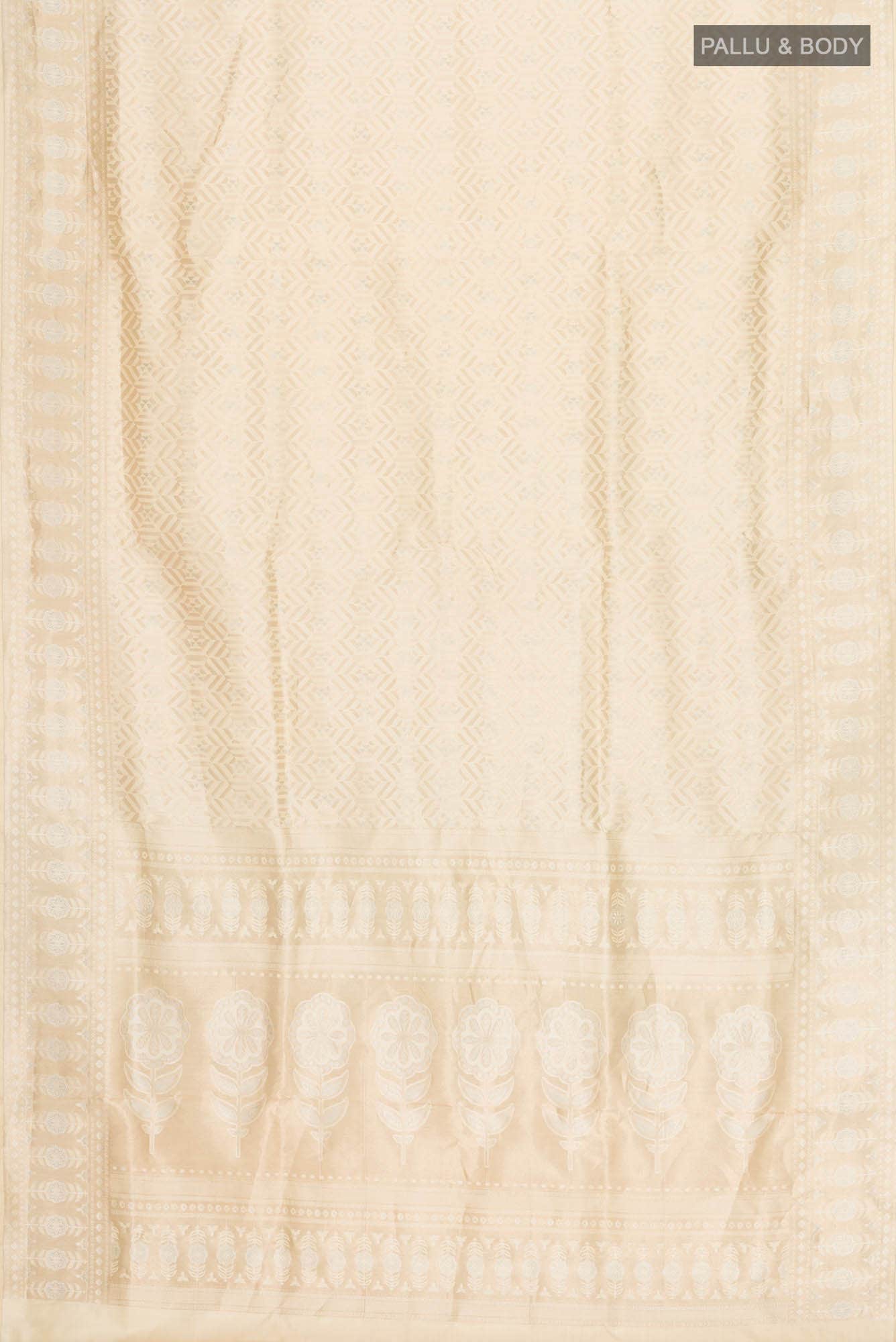 Beige Soft Silk Saree