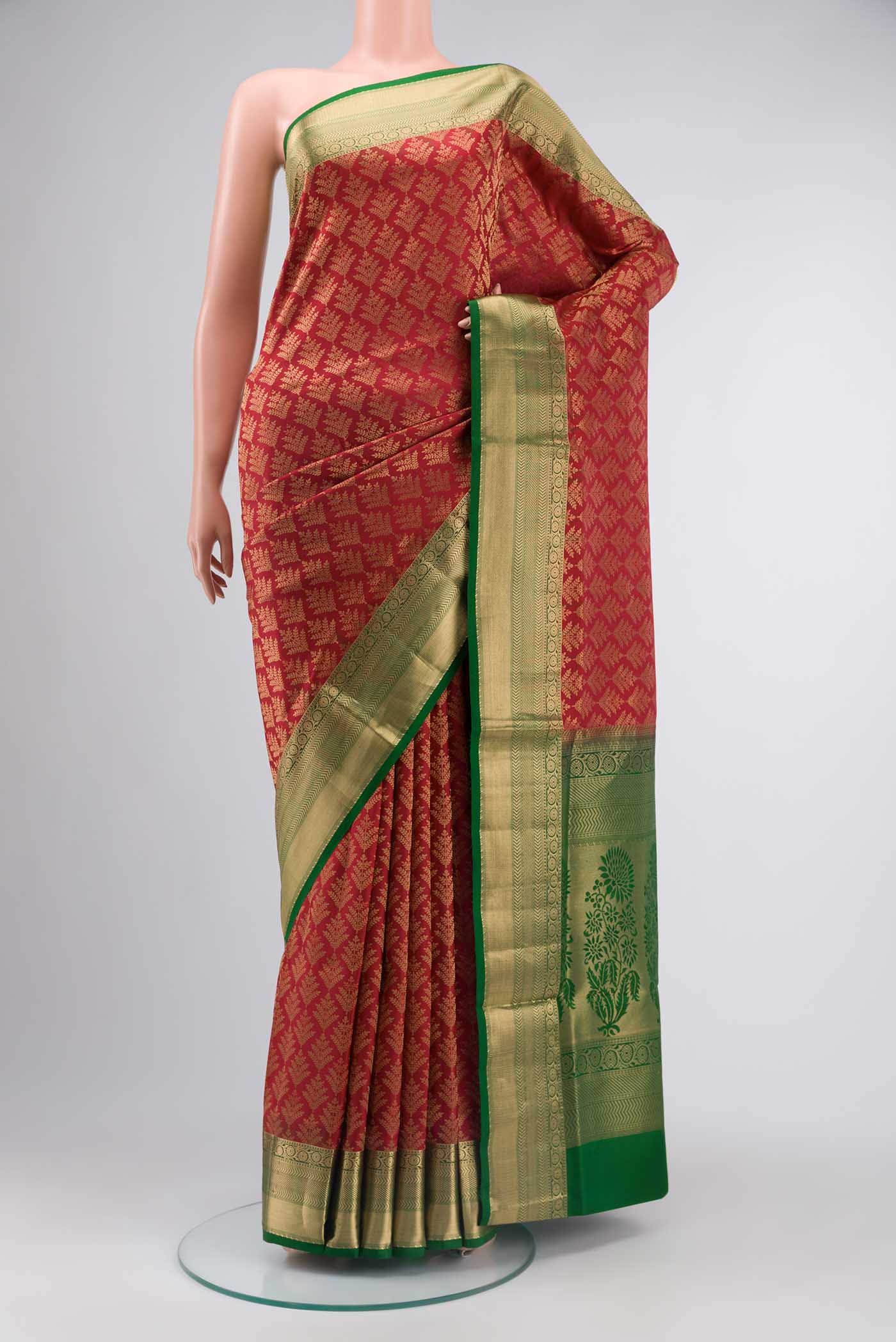Maroon Soft Silk Saree