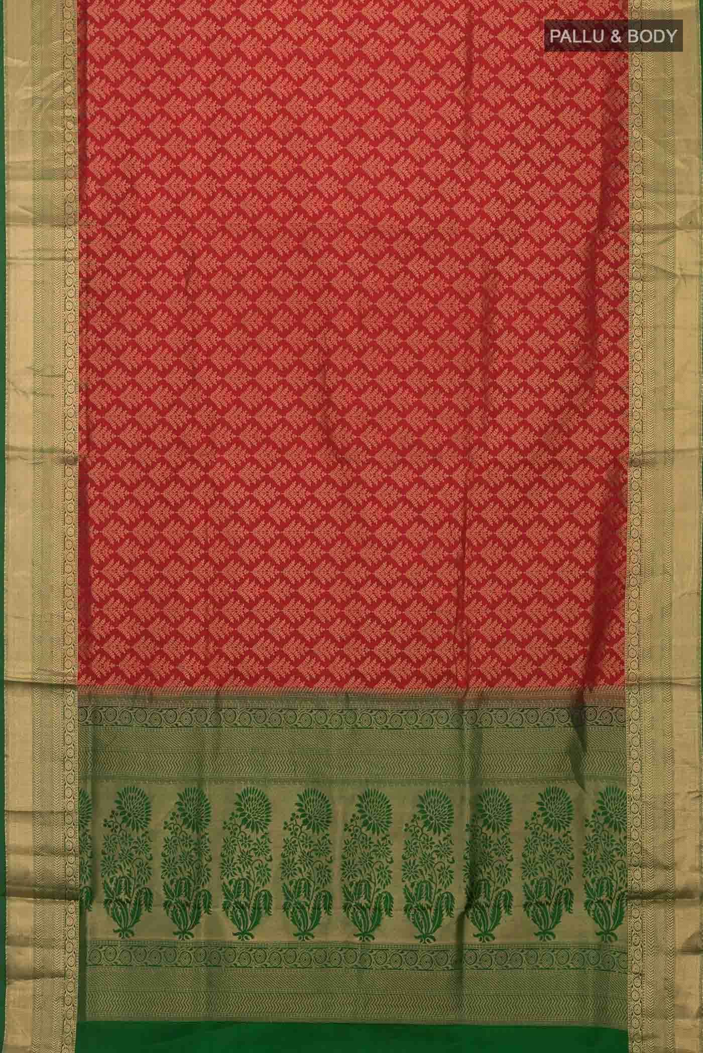 Maroon Soft Silk Saree