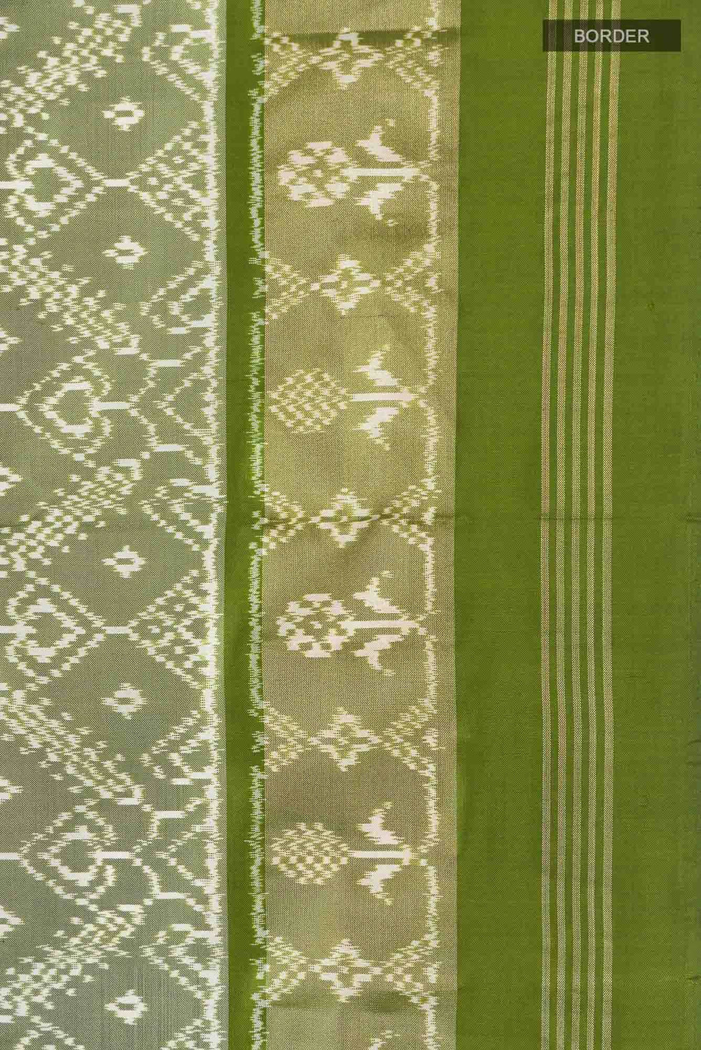 Green Pochampally Silk Saree
