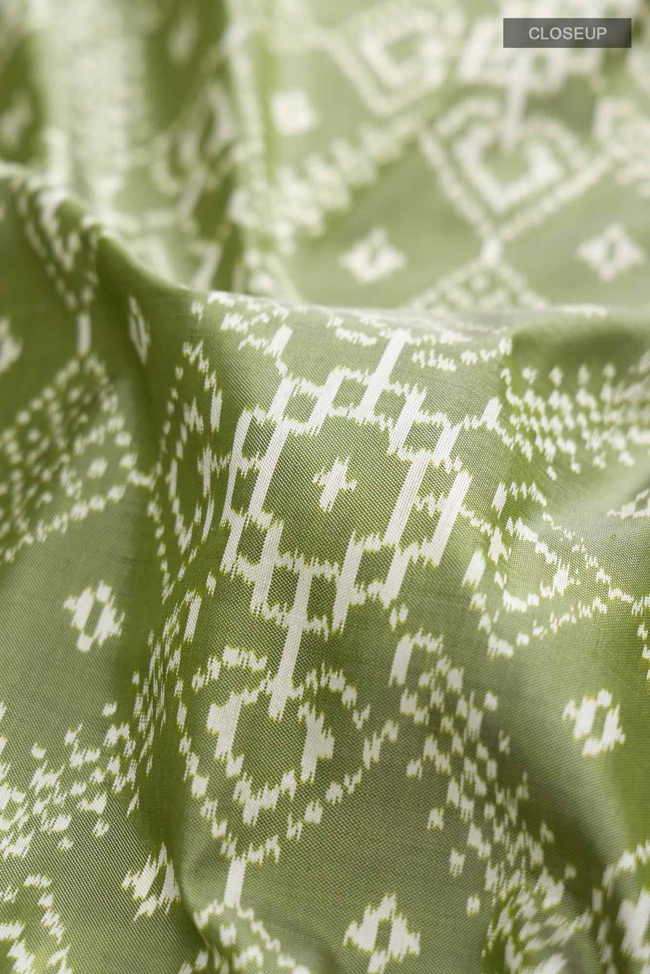 Green Pochampally Silk Saree