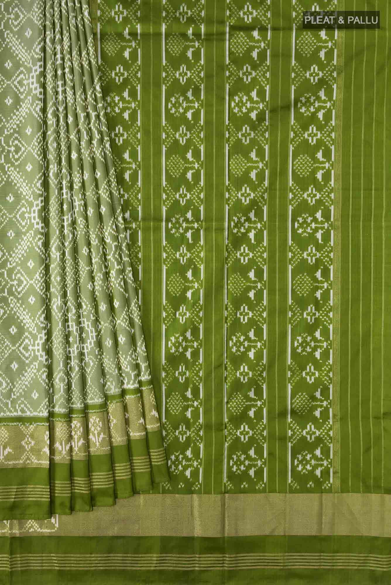 Green Pochampally Silk Saree