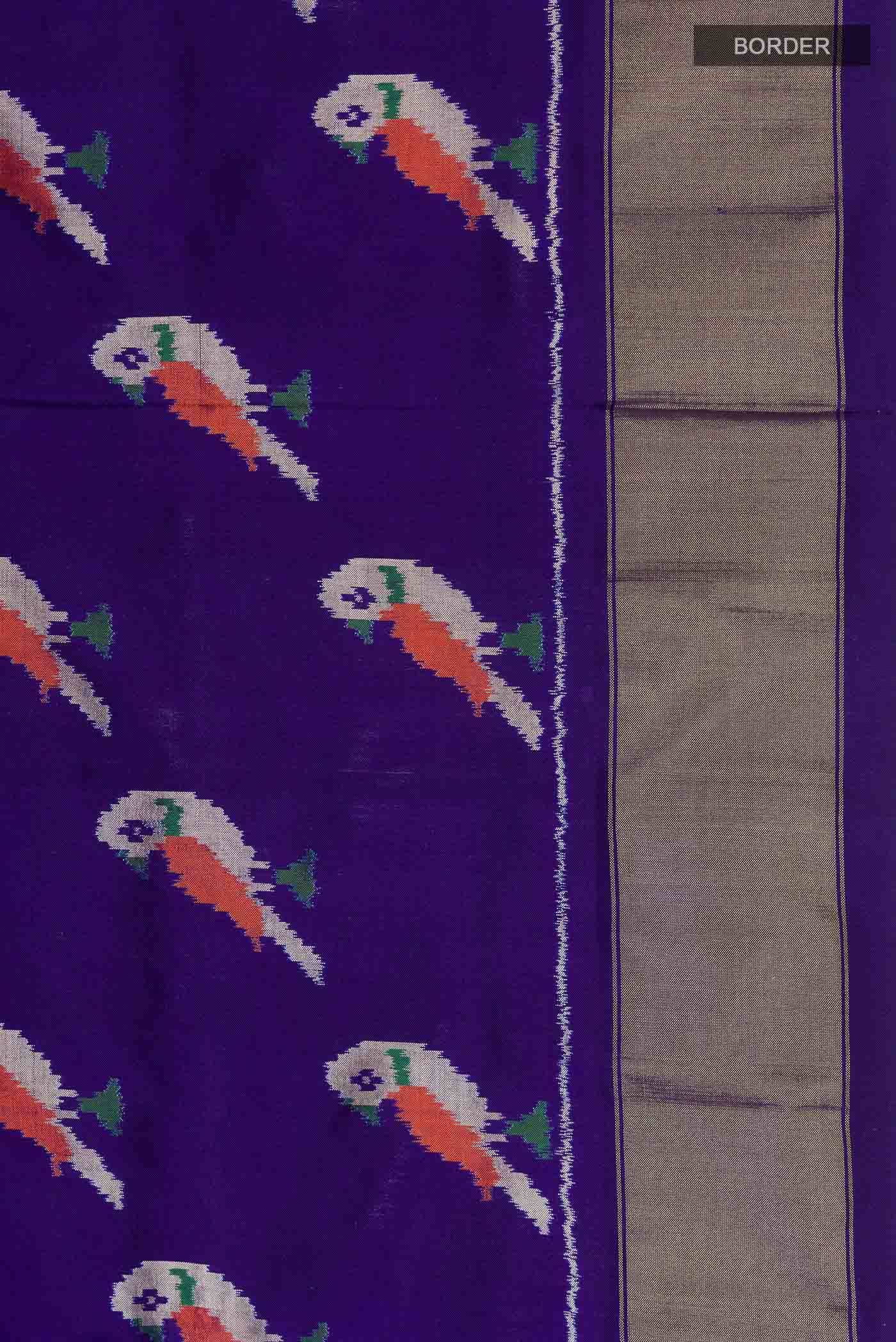 Blue Pochampally Silk Saree