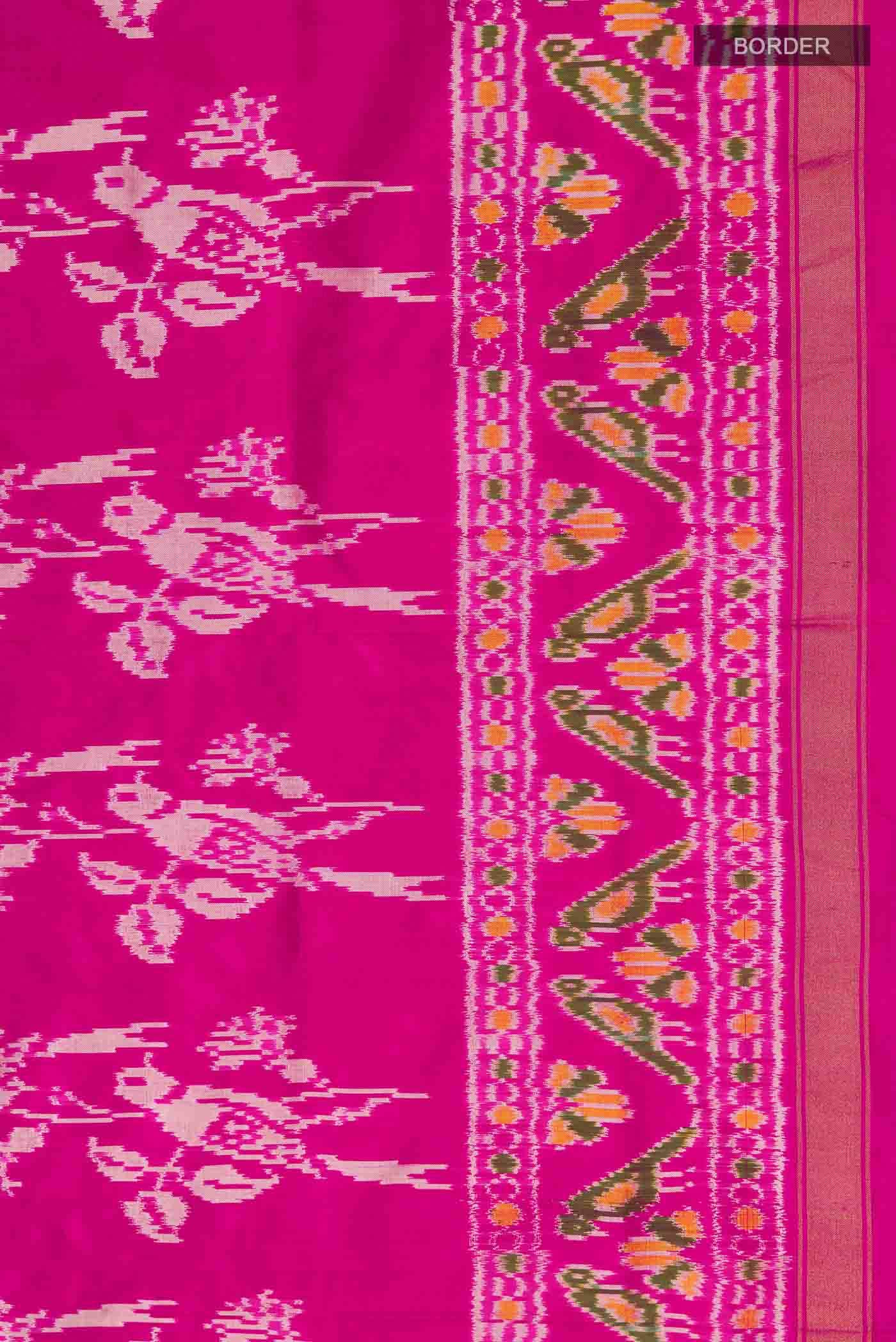 Pink Pochampally Silk Saree