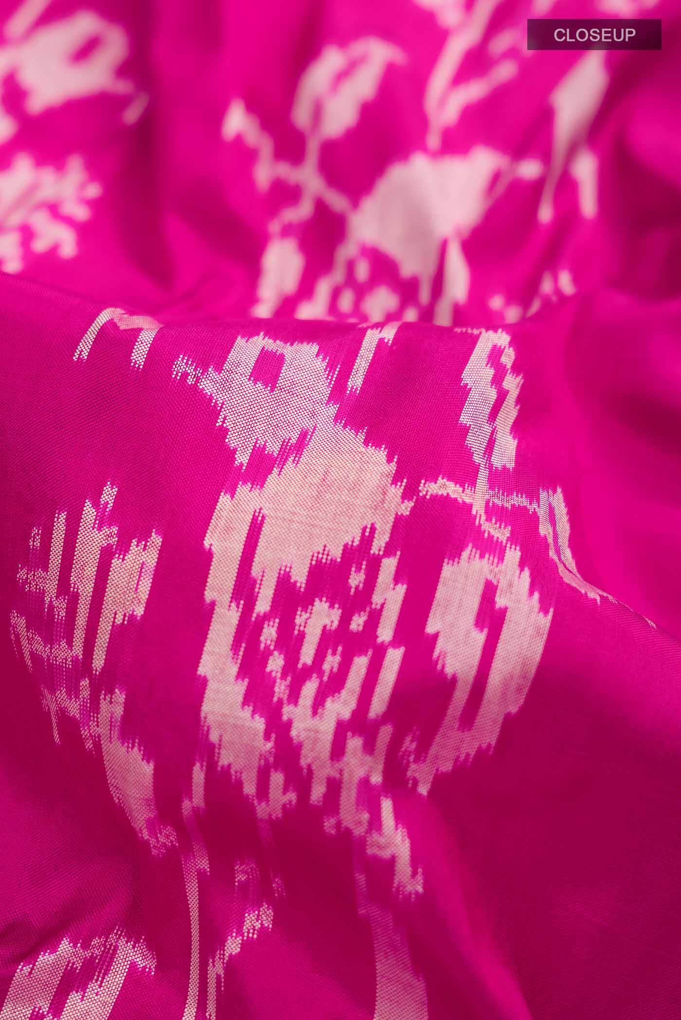 Pink Pochampally Silk Saree