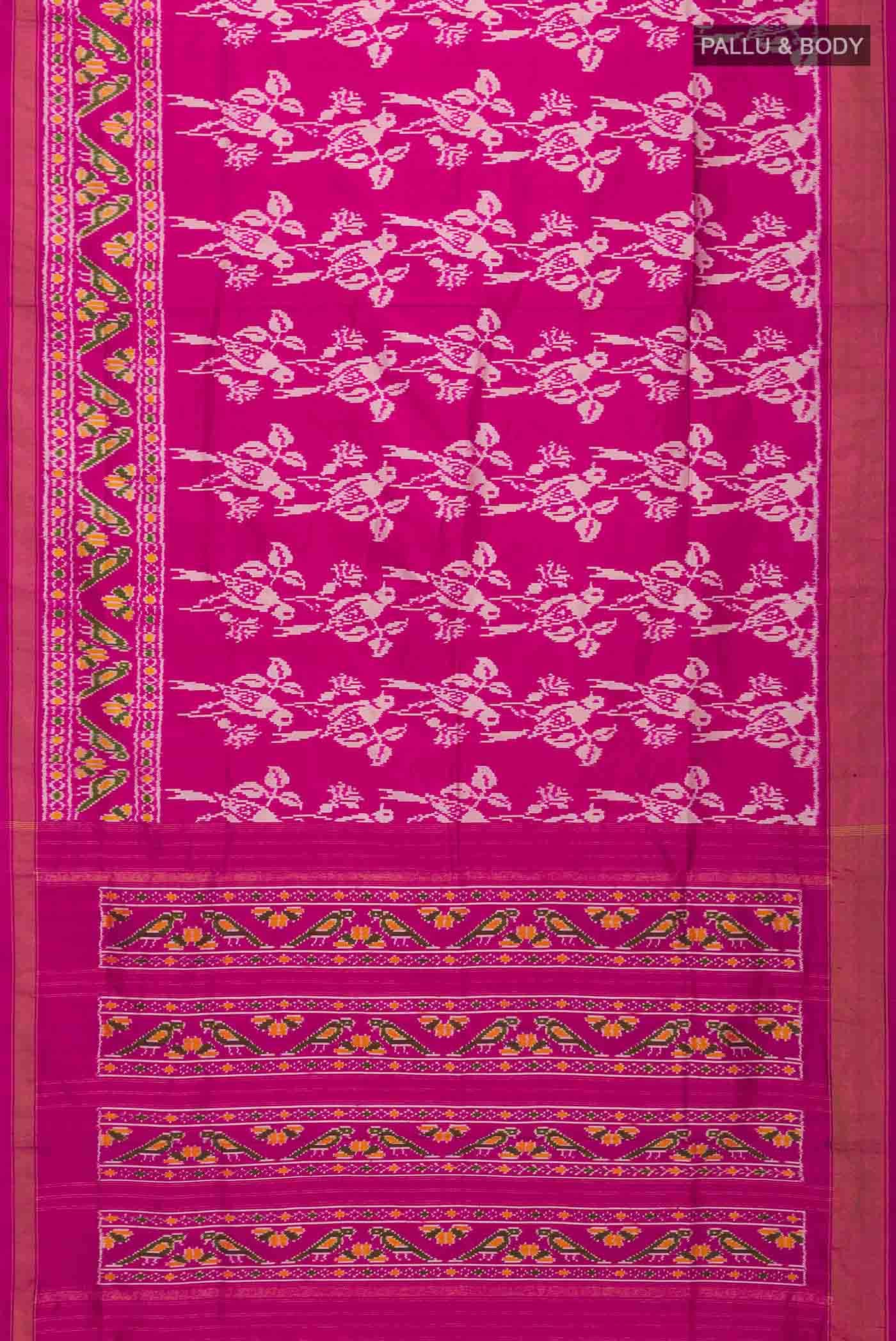 Pink Pochampally Silk Saree