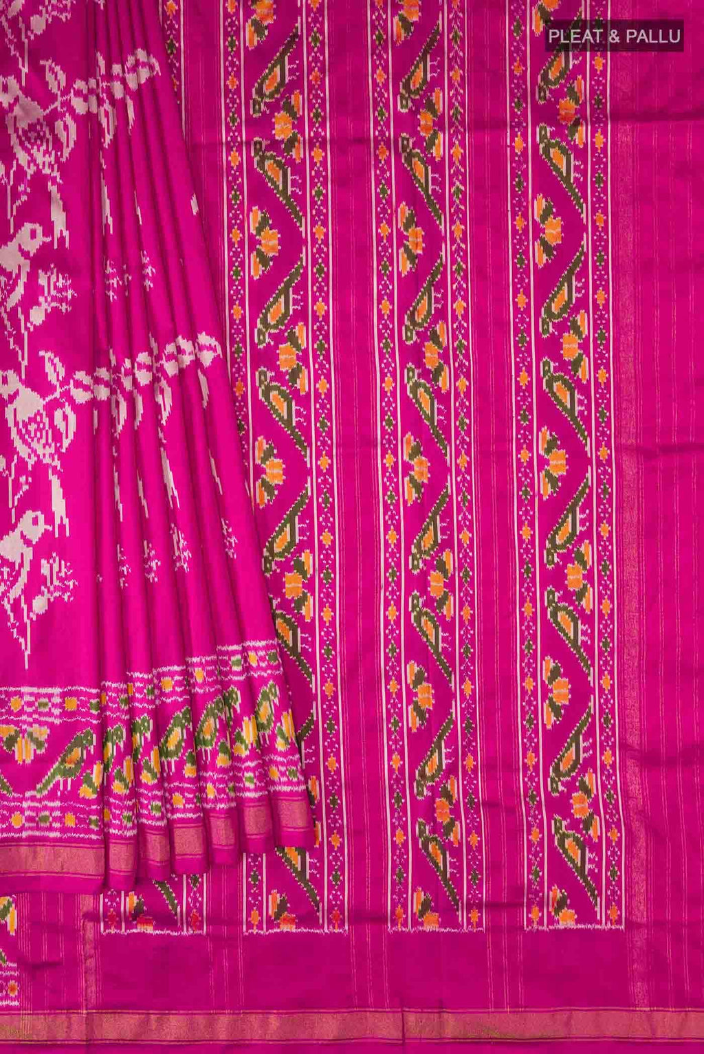 Pink Pochampally Silk Saree