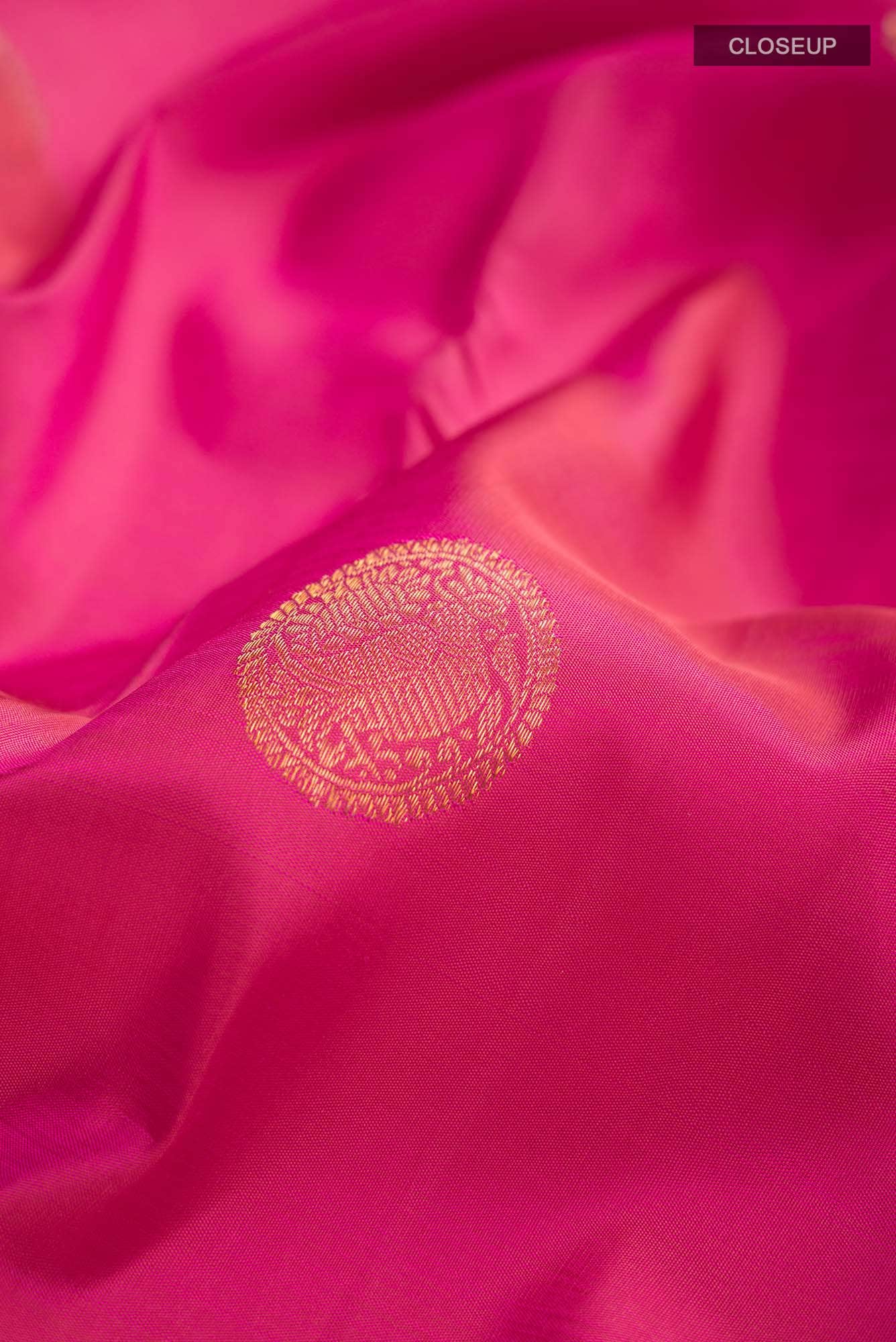 Pink Kanchipuram Silk Saree