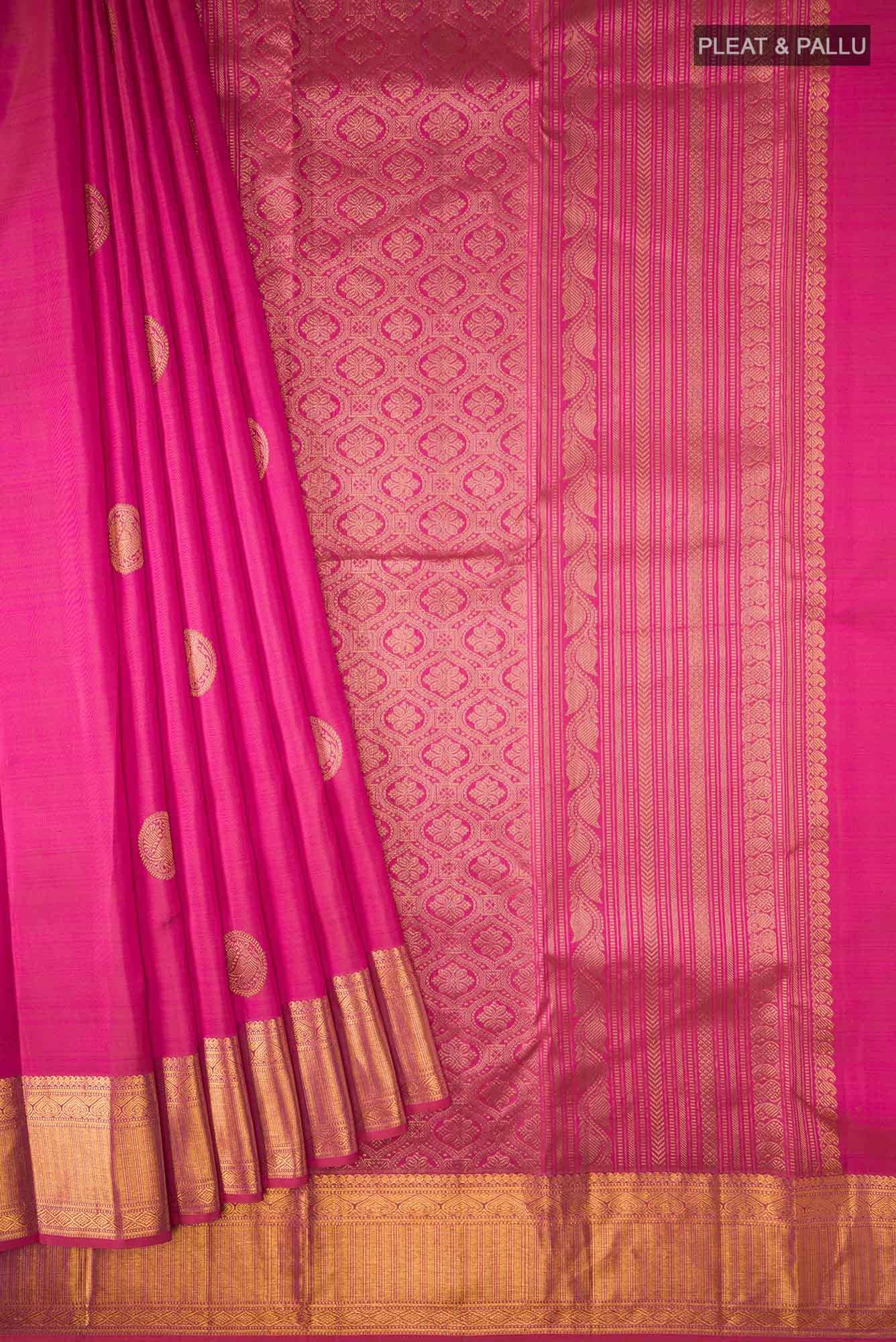 Pink Kanchipuram Silk Saree