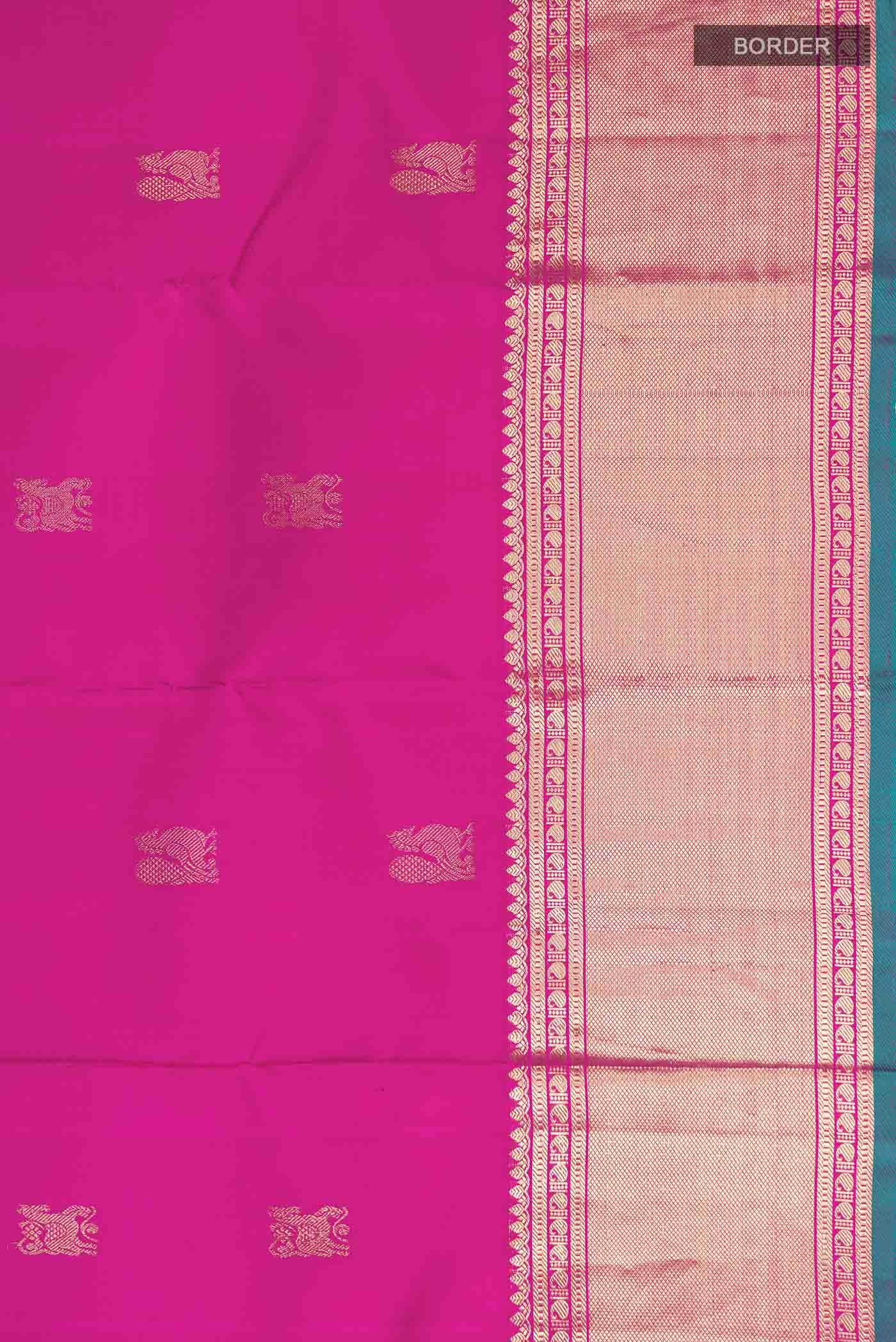 Pink Kanchipuram Silk Saree