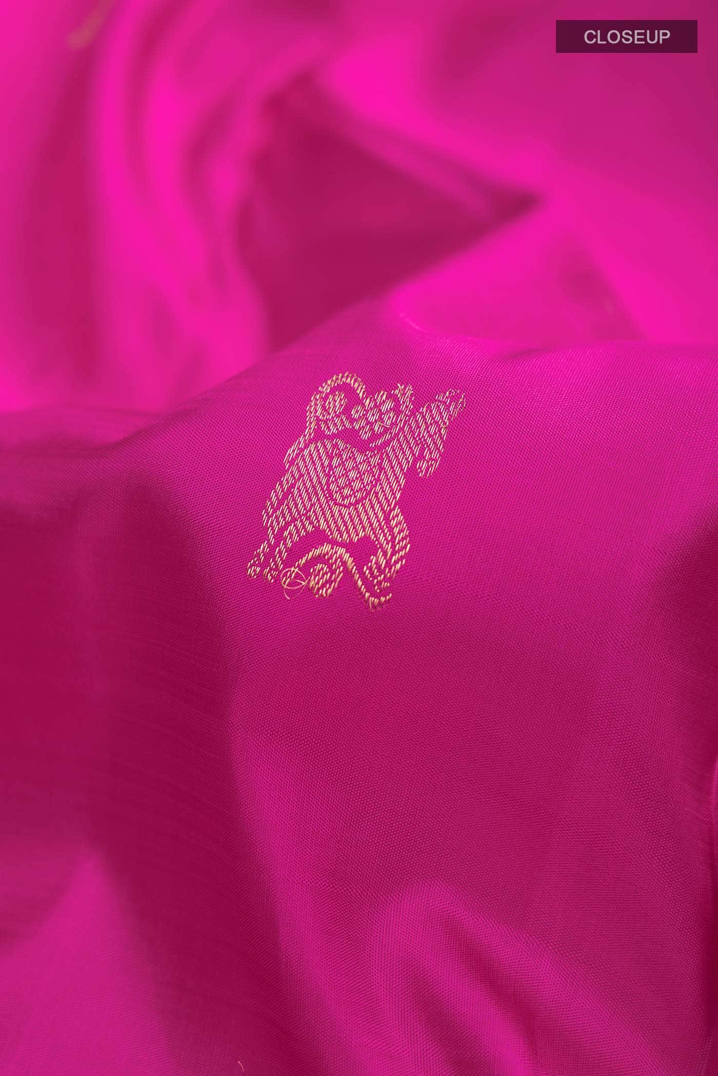 Pink Kanchipuram Silk Saree