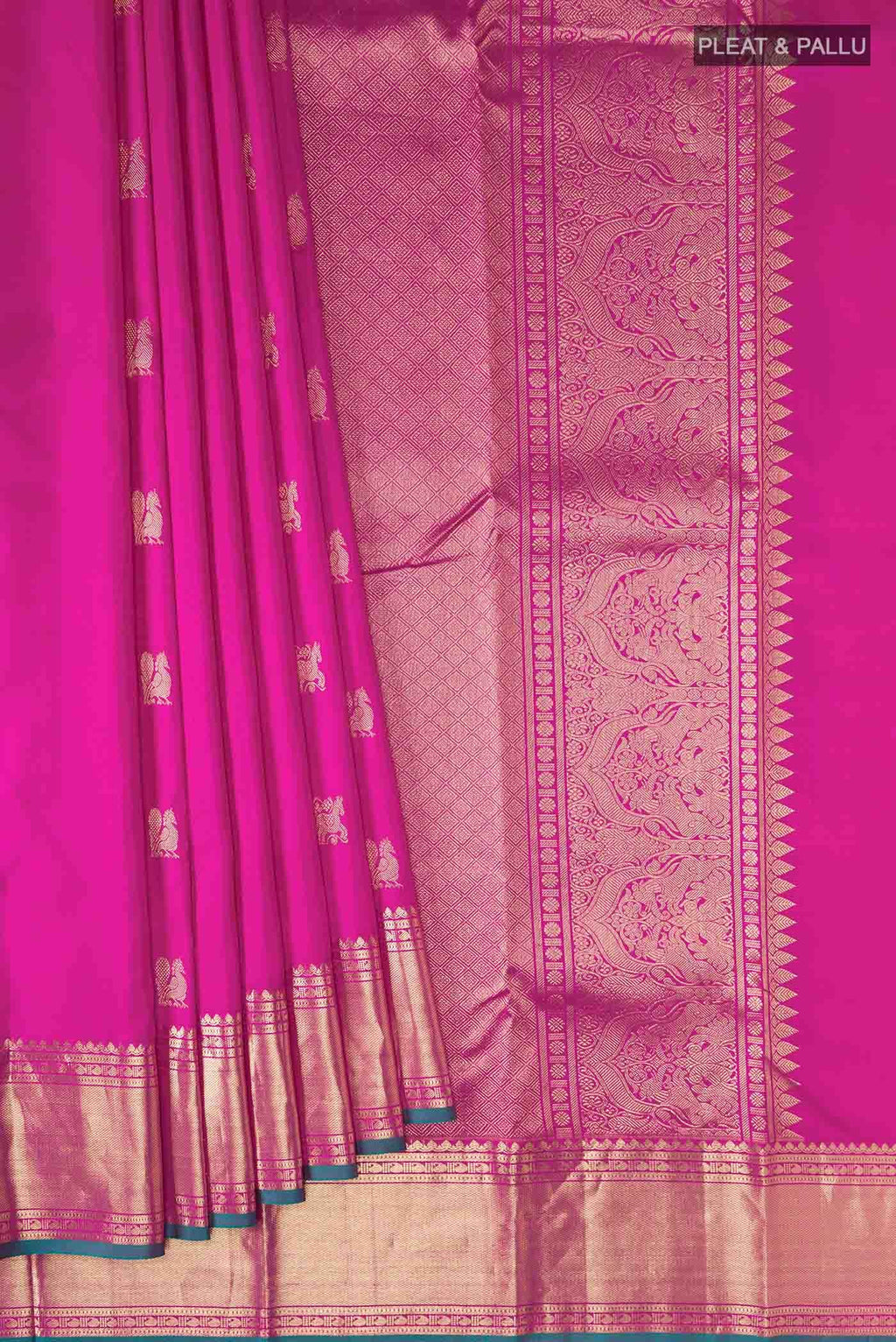 Pink Kanchipuram Silk Saree