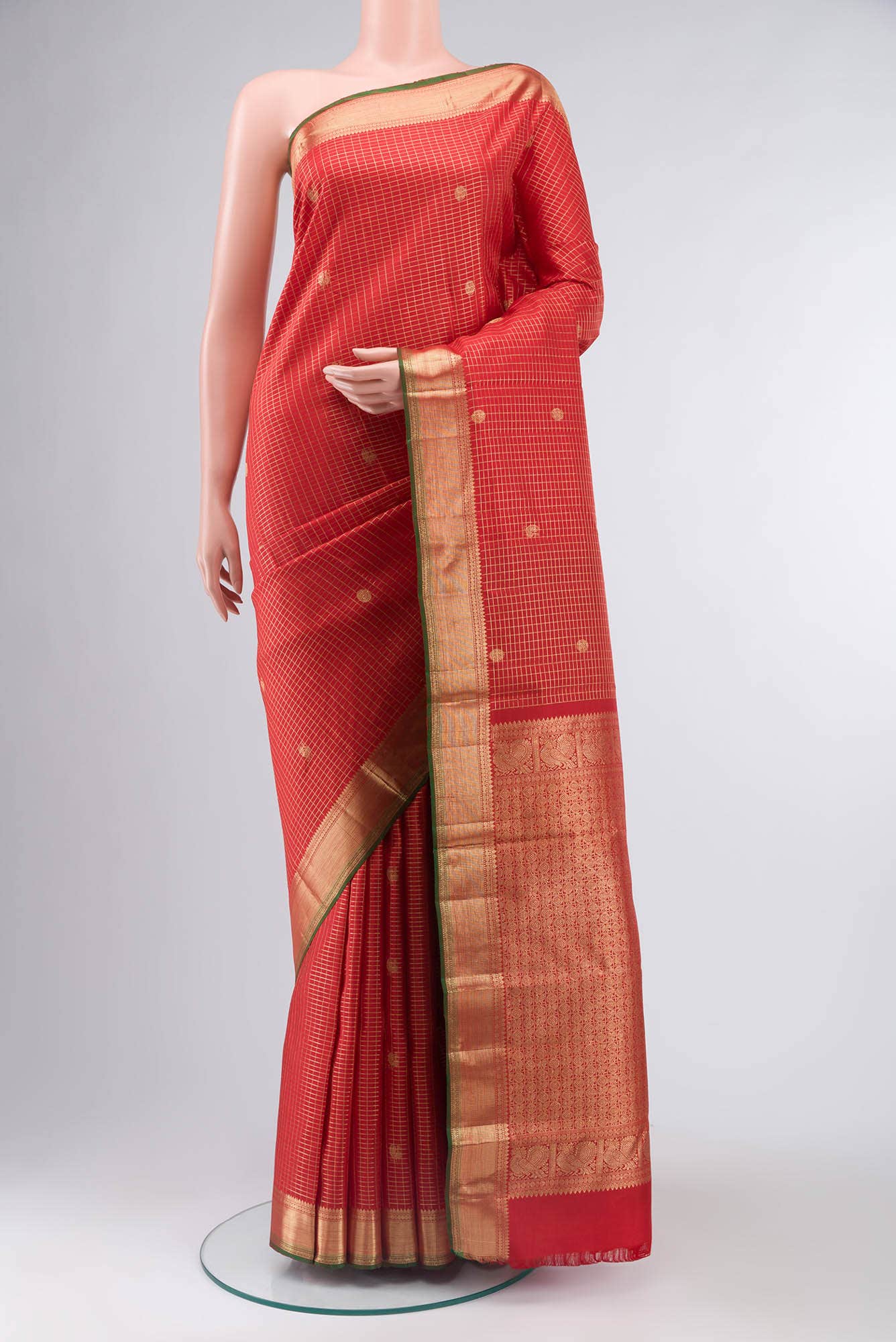Red Kanchipuram Silk Saree