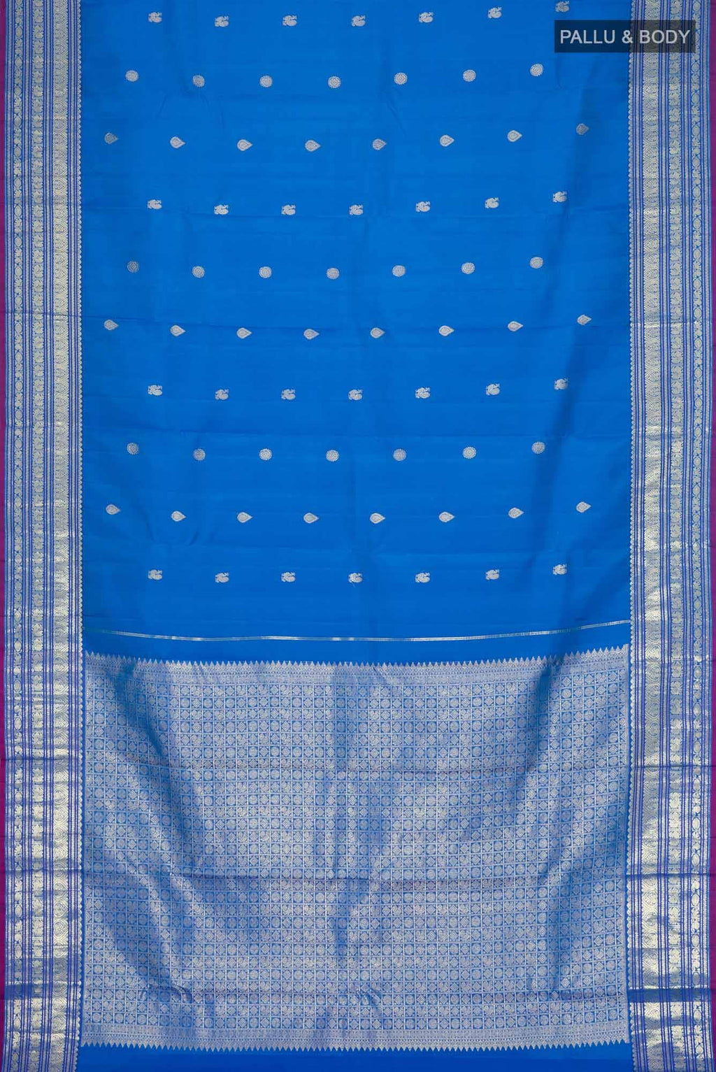 Blue Kanchipuram Silk Saree