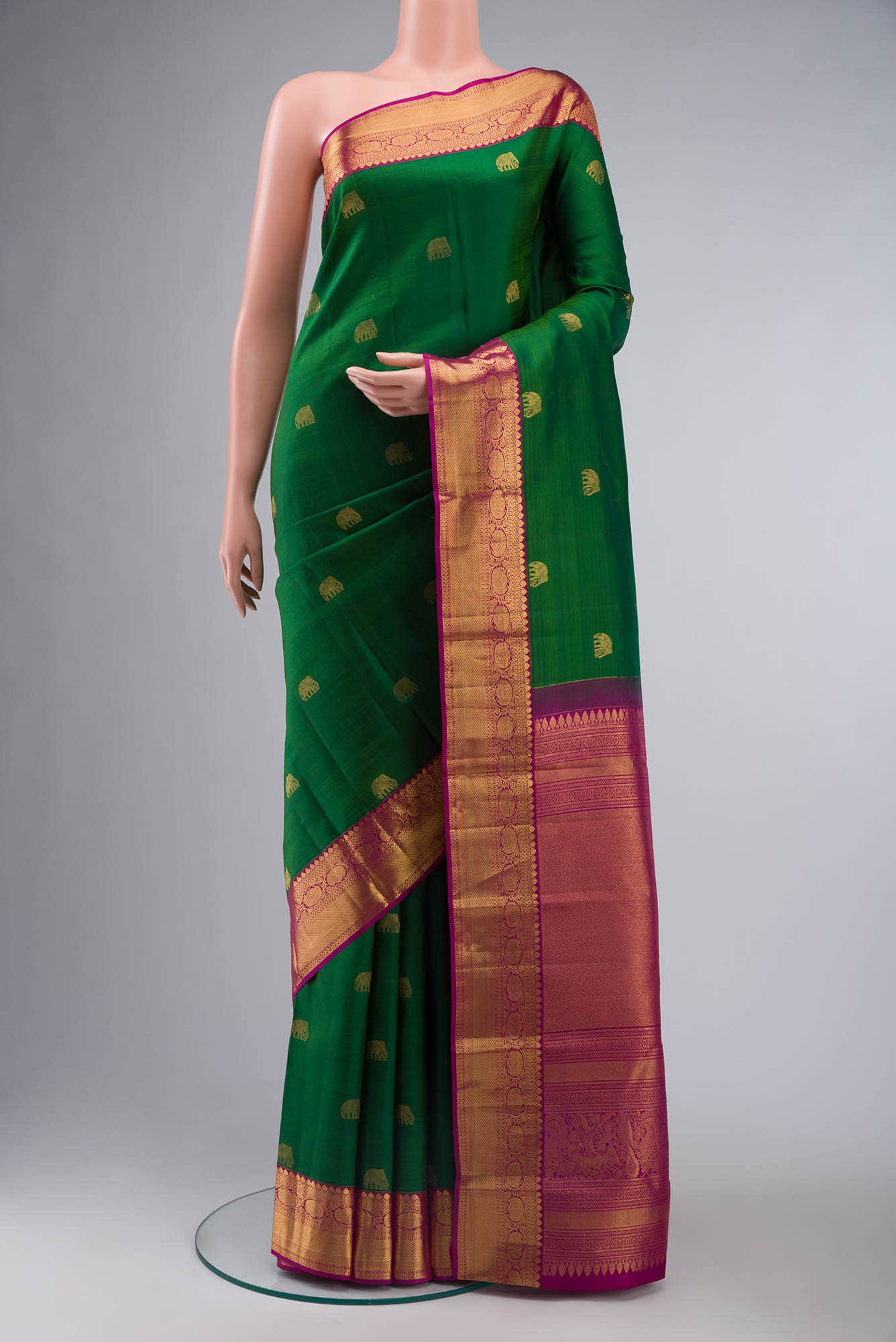 Green Kanchipuram Silk Saree