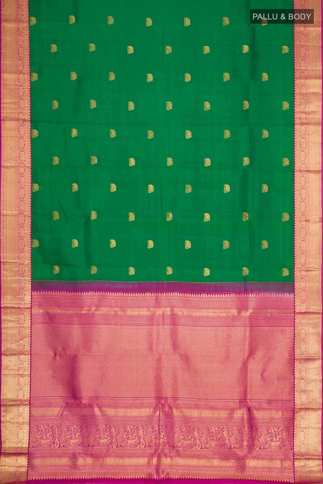 Green Kanchipuram Silk Saree